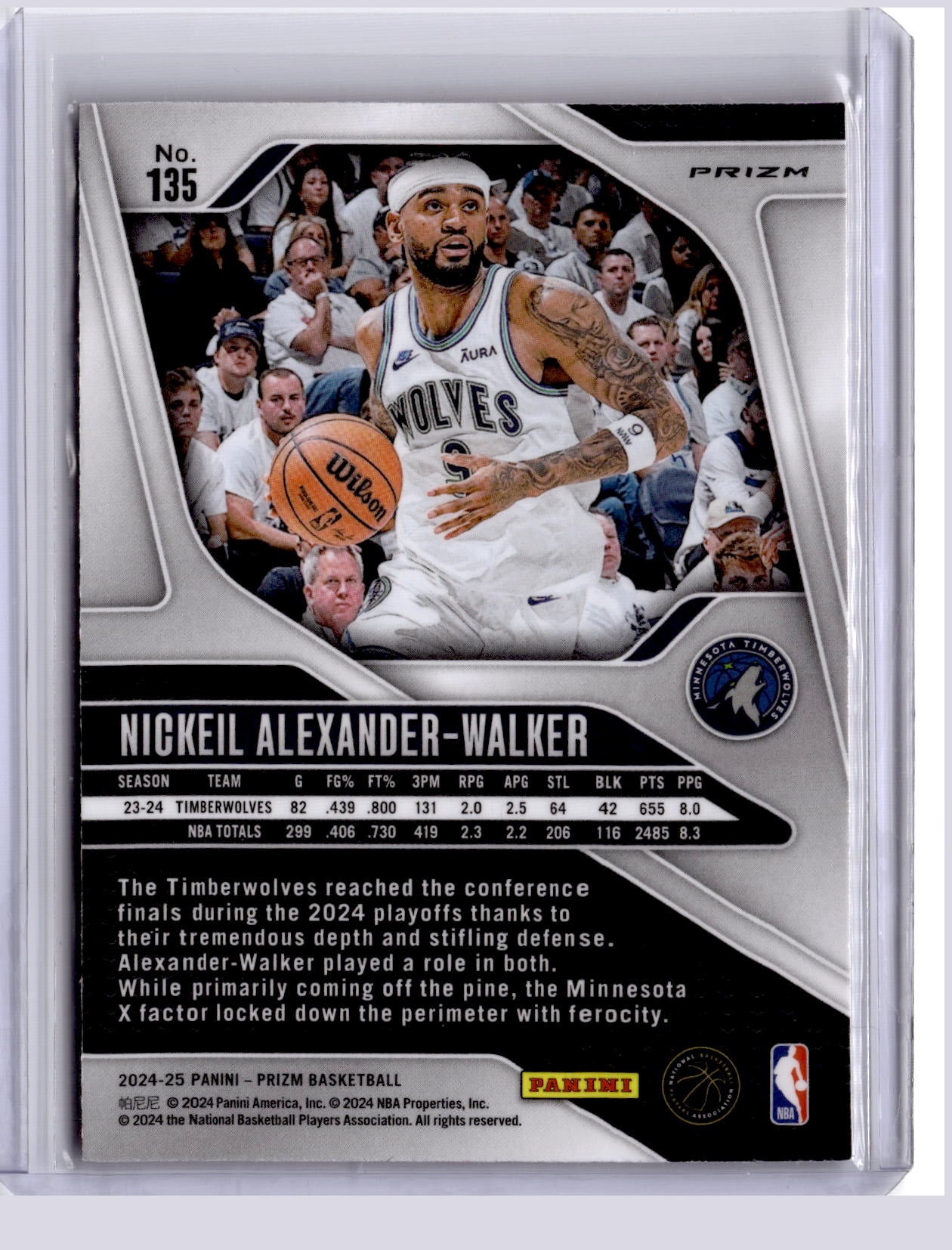 Nickeil Alexander-Walker 2024 Panini Prizm Ruby Wave