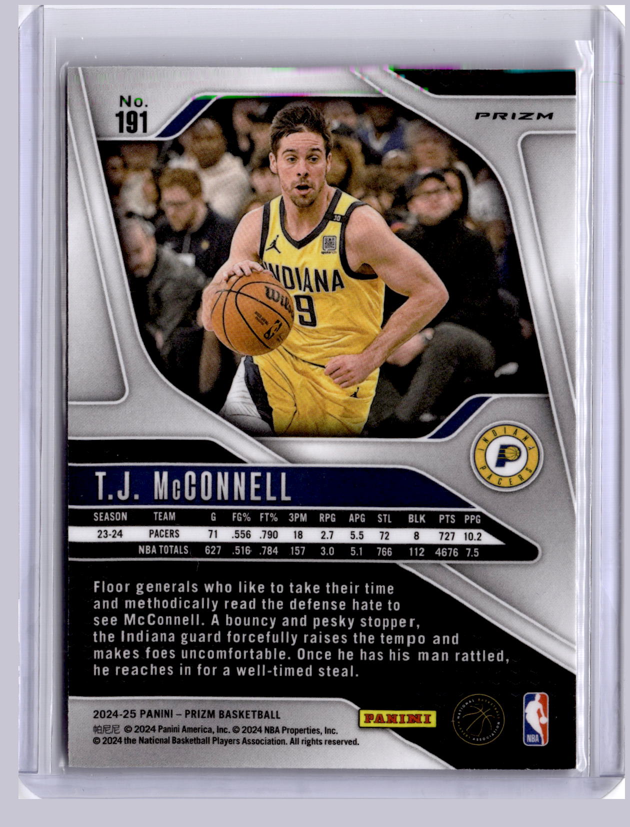 T.J. McConnell 2024 Panini Prizm Hyper