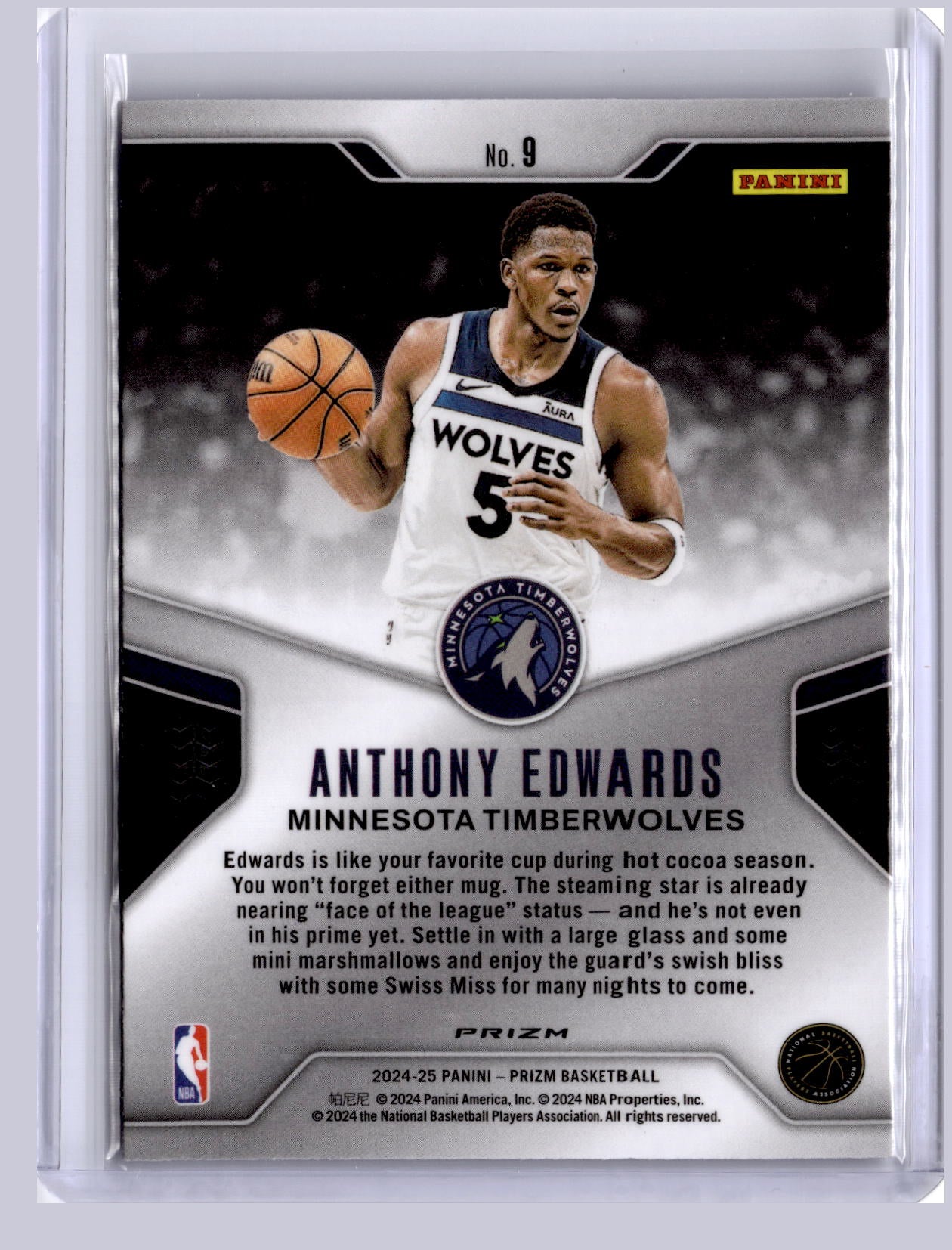 Anthony Edwards 2024 Panini Prizm Dominance Green