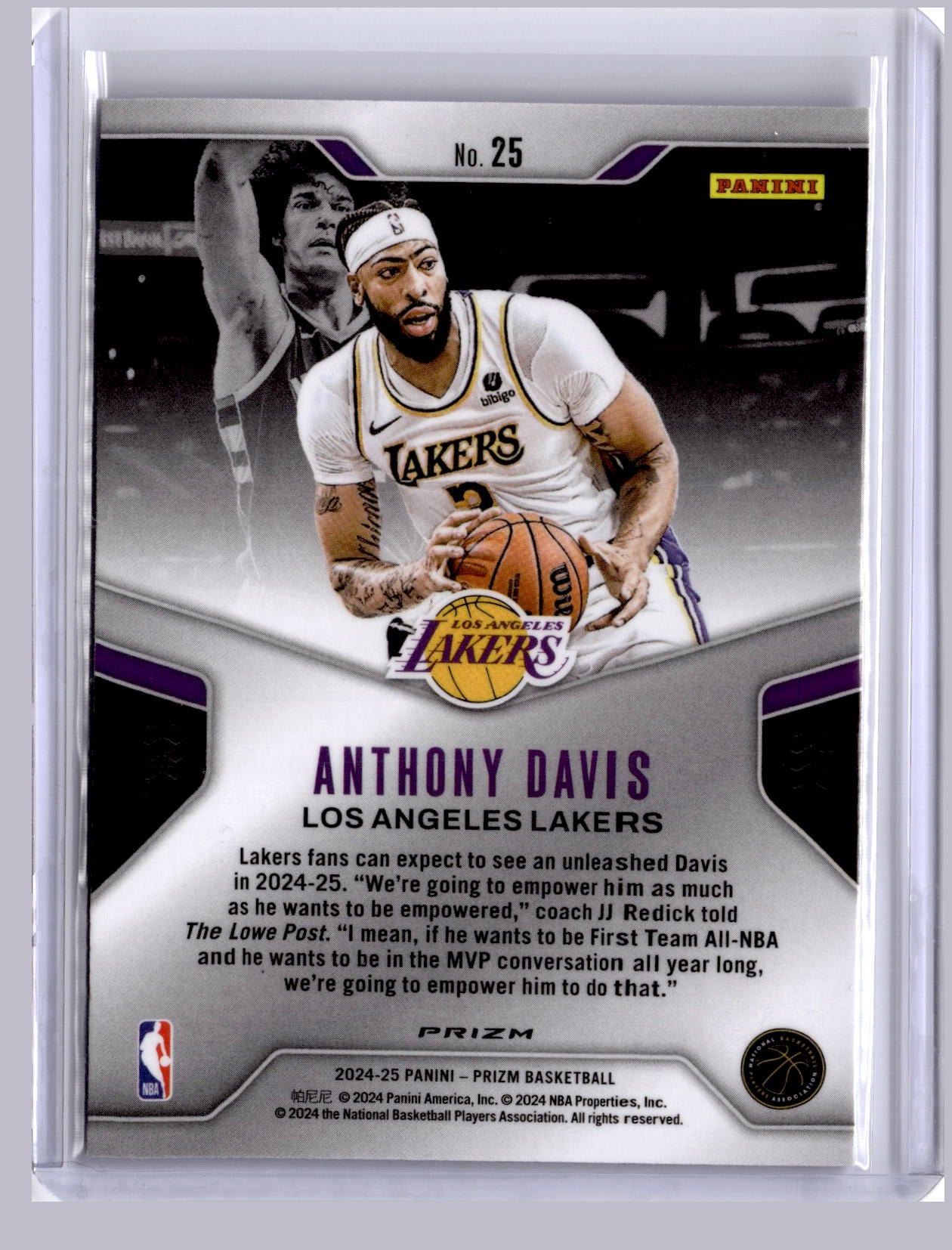 Anthony Davis 2024 Panini Prizm Dominance Green