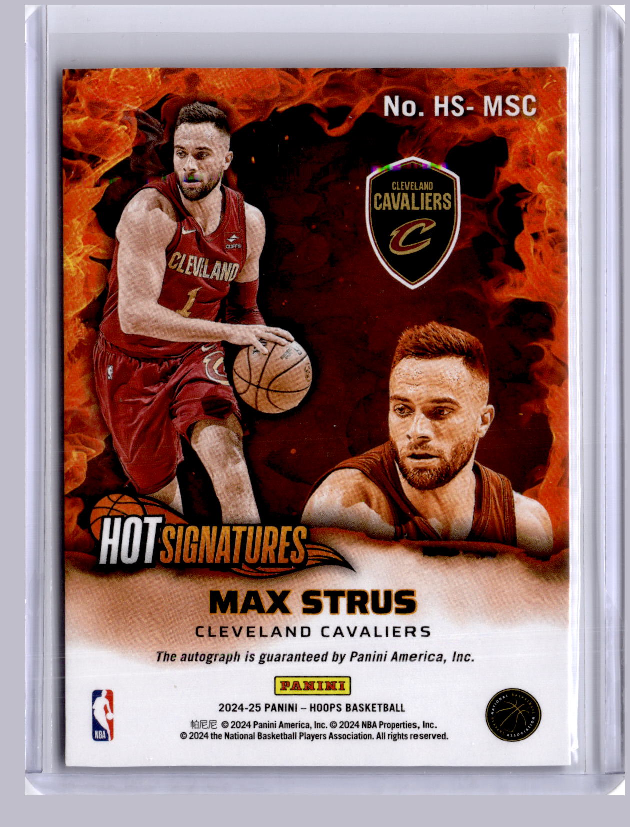 Max Strus 2024-25 Panini Hoops Hot Signatures Auto