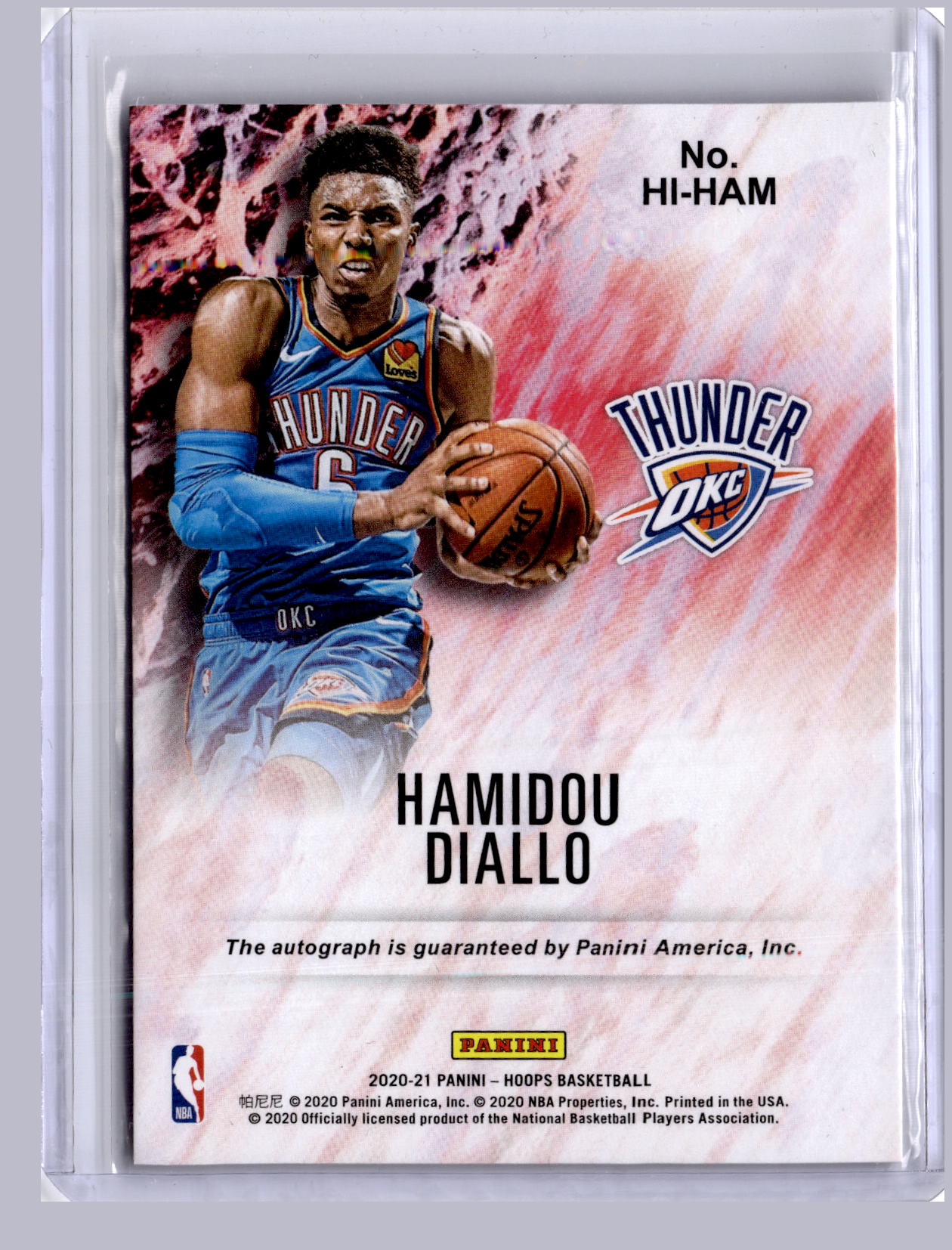 Hamidou Diallo 2020-21 Panini Hoops Hoops Ink