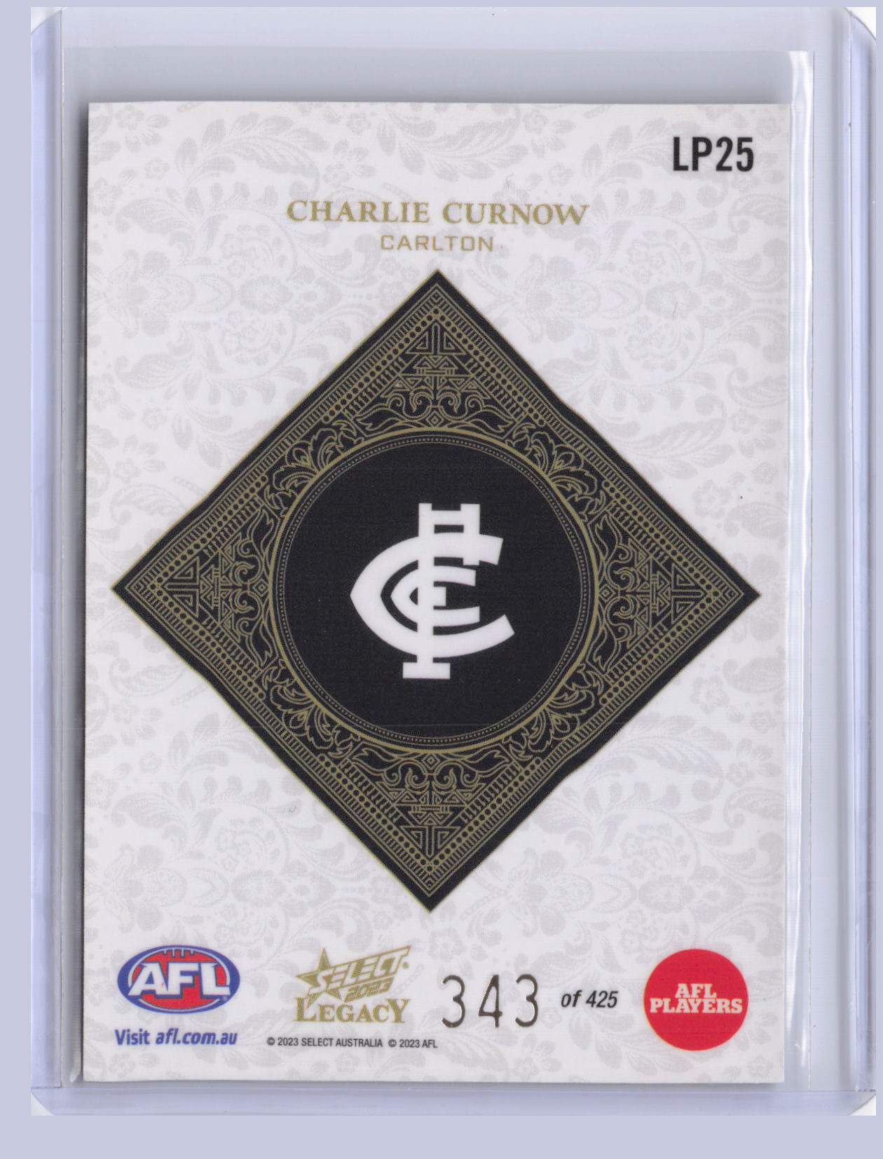 Charlie Curnow 2023 Select Legacy Plus 343/425