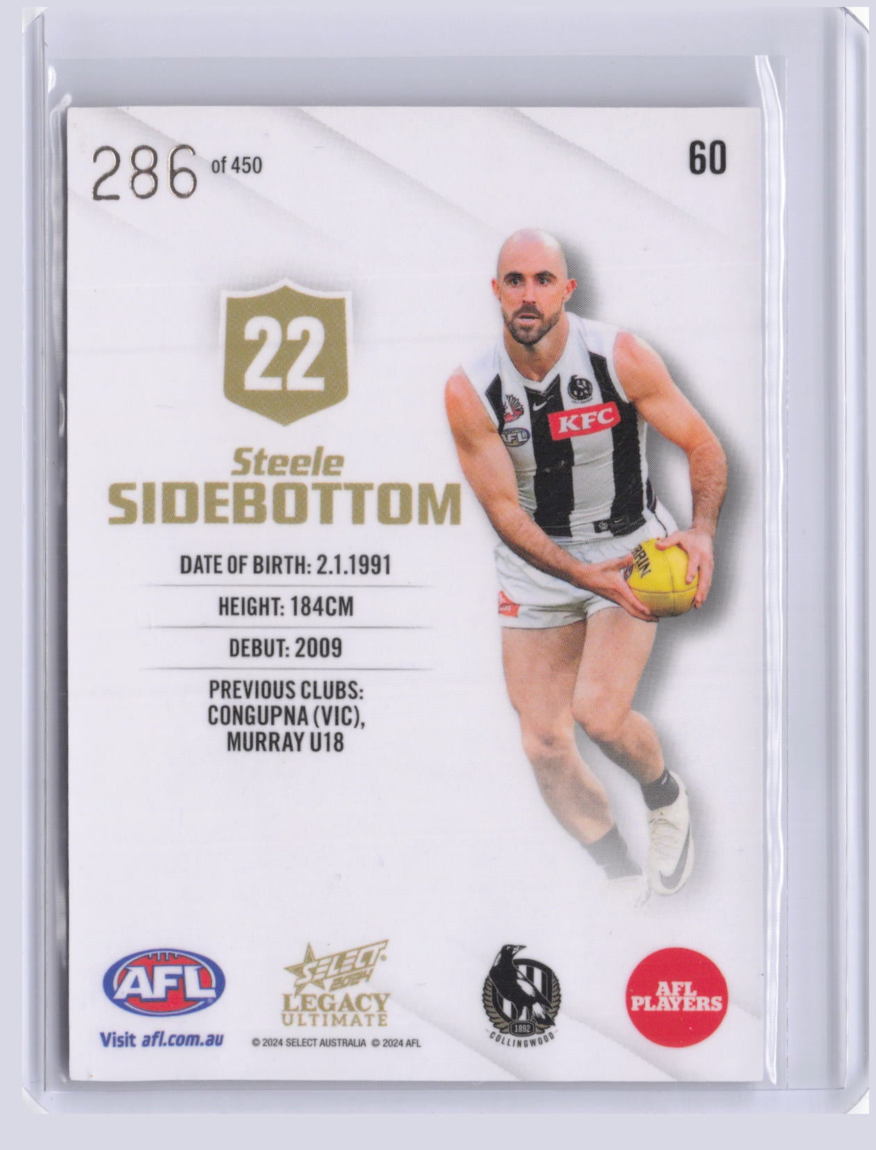Steele Sidebottom 2024 Select Legacy Ultimate 286/450