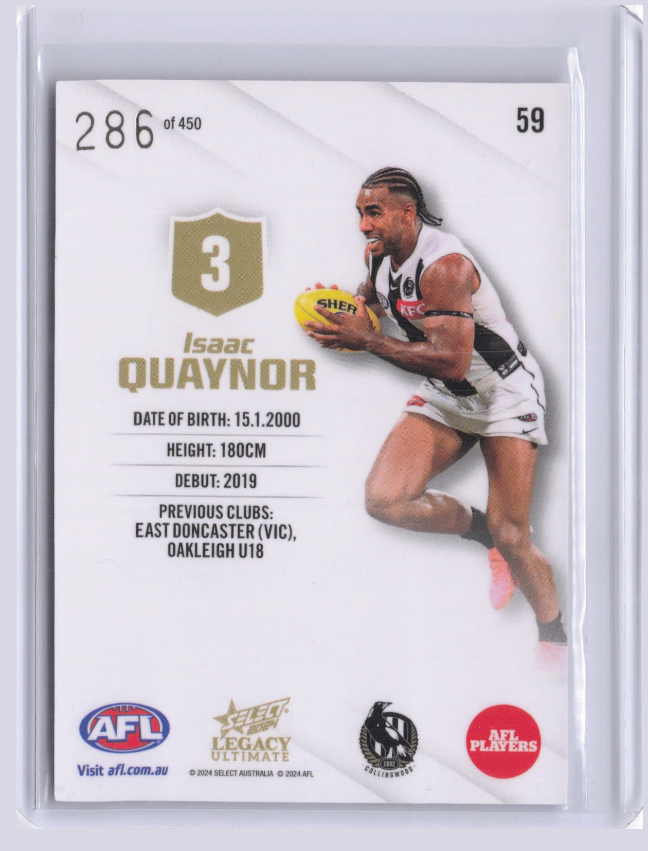 Isaac Quaynor 2024 Select Legacy Ultimate 286/450
