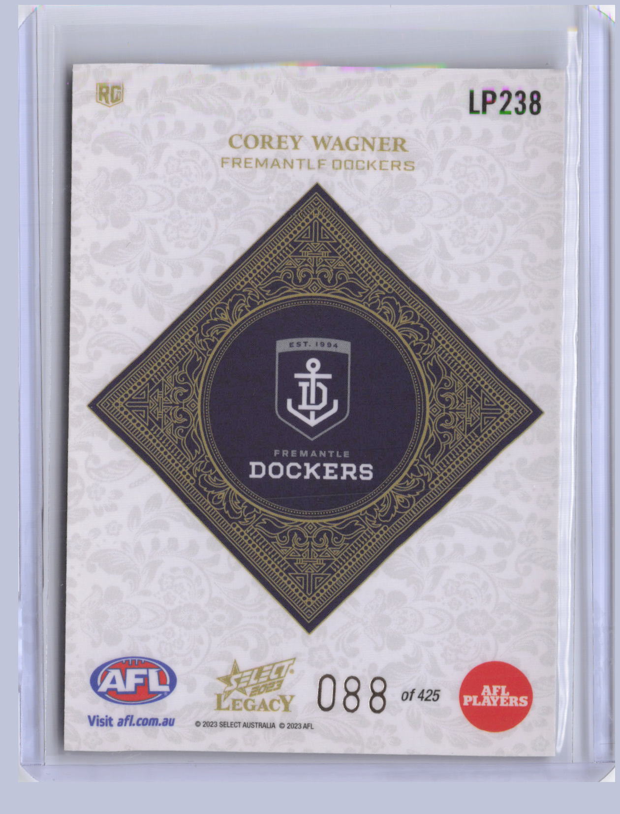 Corey Wagner 2023 Select Legacy Plus RC 88/425
