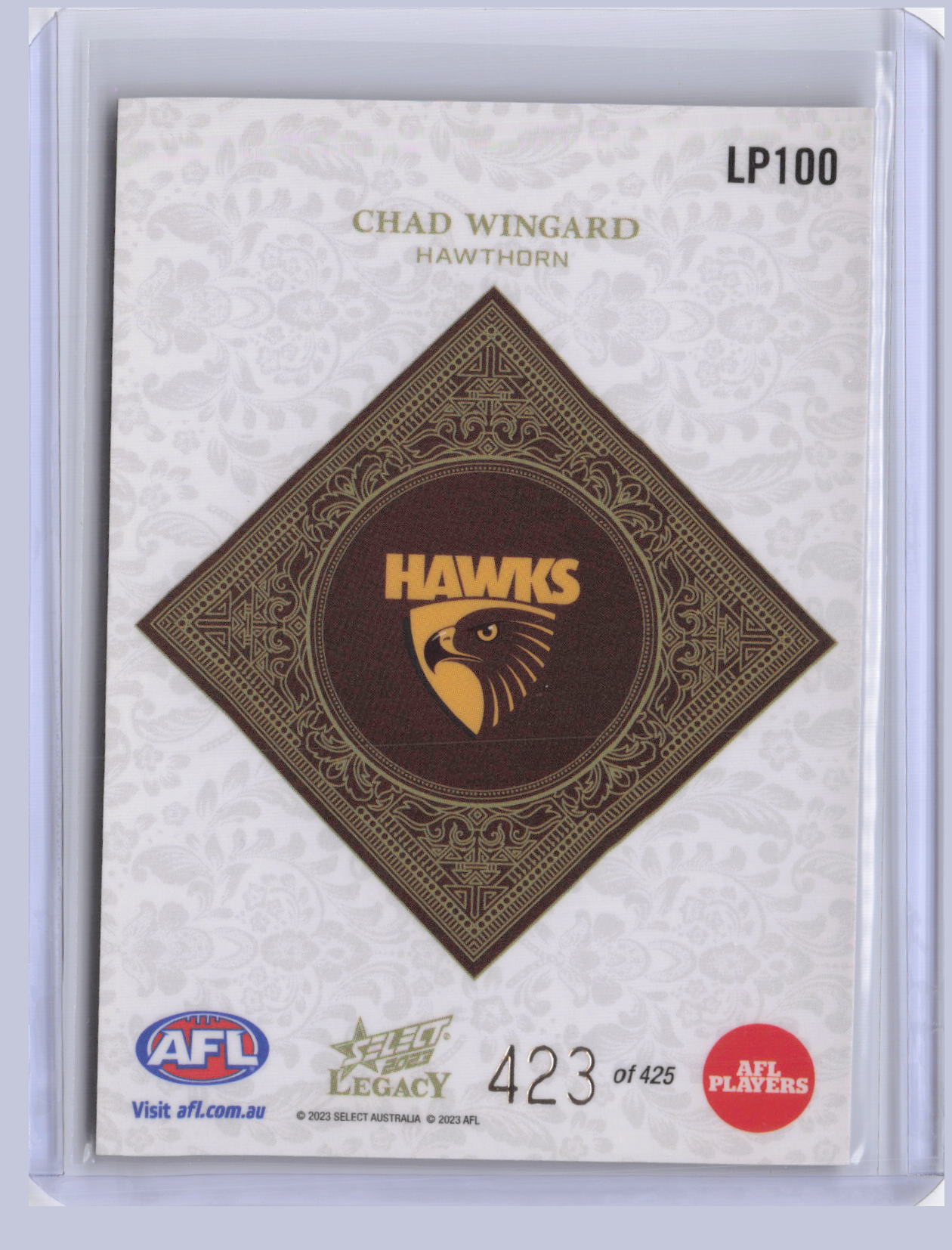 Chad Wingard 2023 Select Legacy Plus 423/425