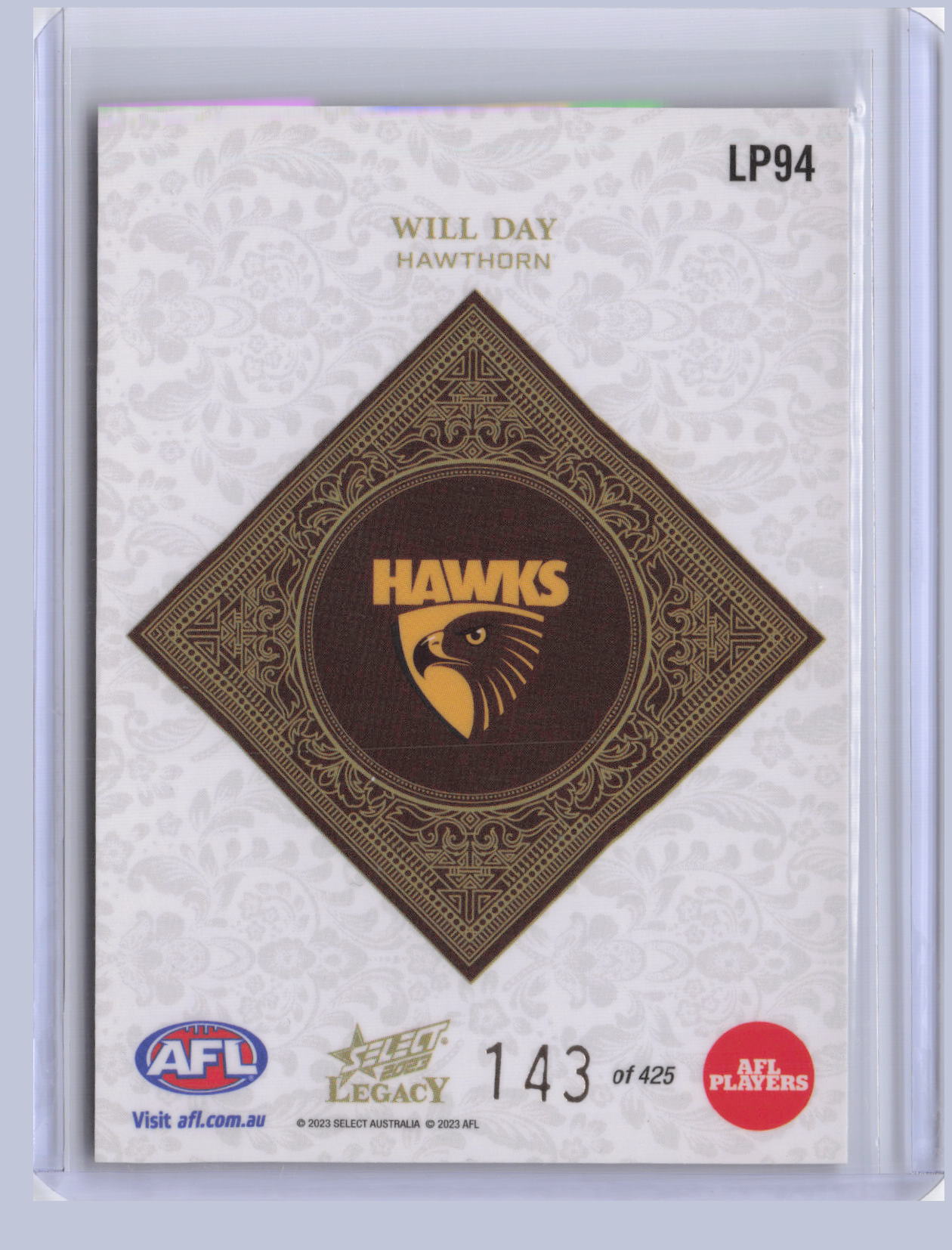 Will Day 2023 Select Legacy Plus 143/425