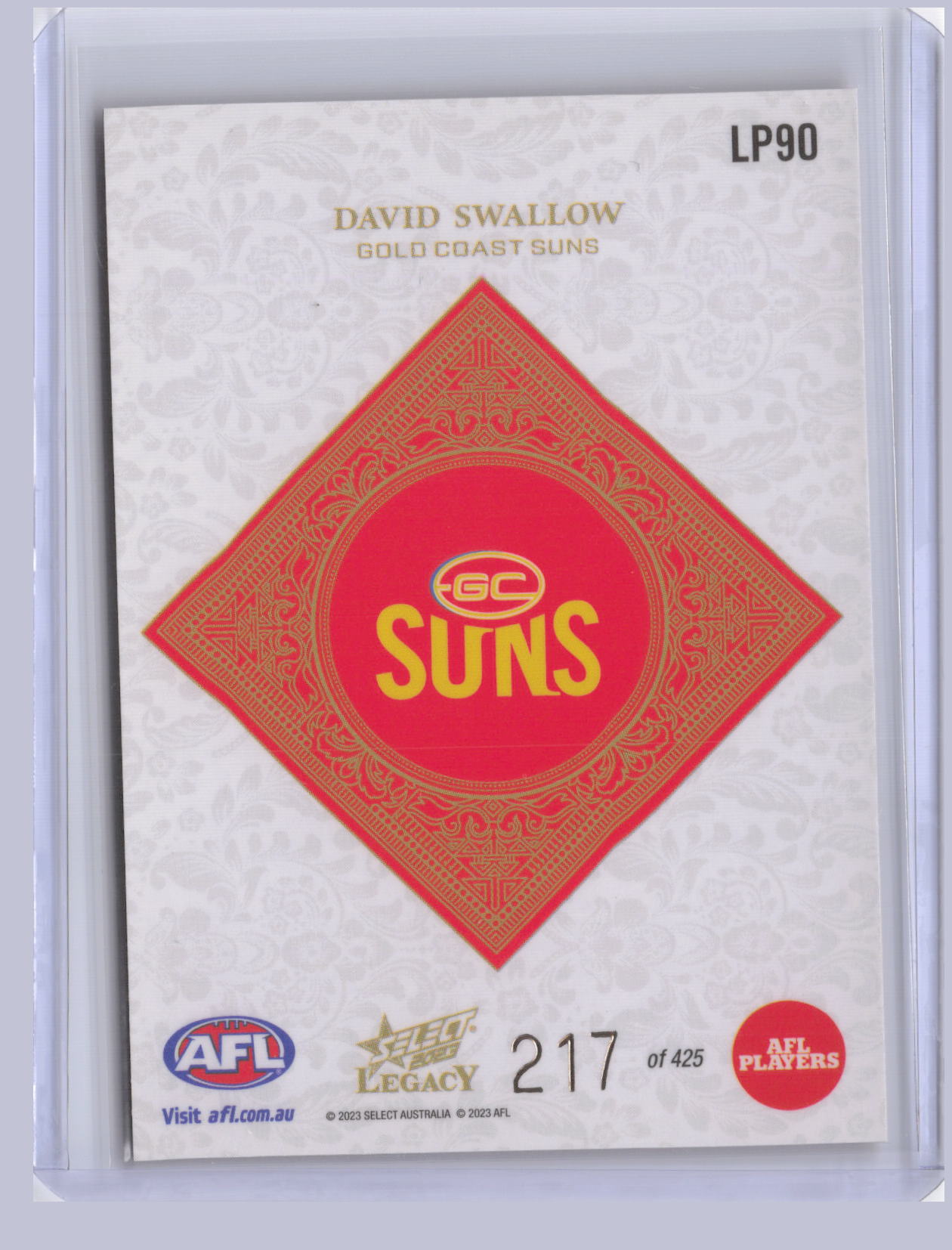 David Swallow 2023 Select Legacy Plus 217/425