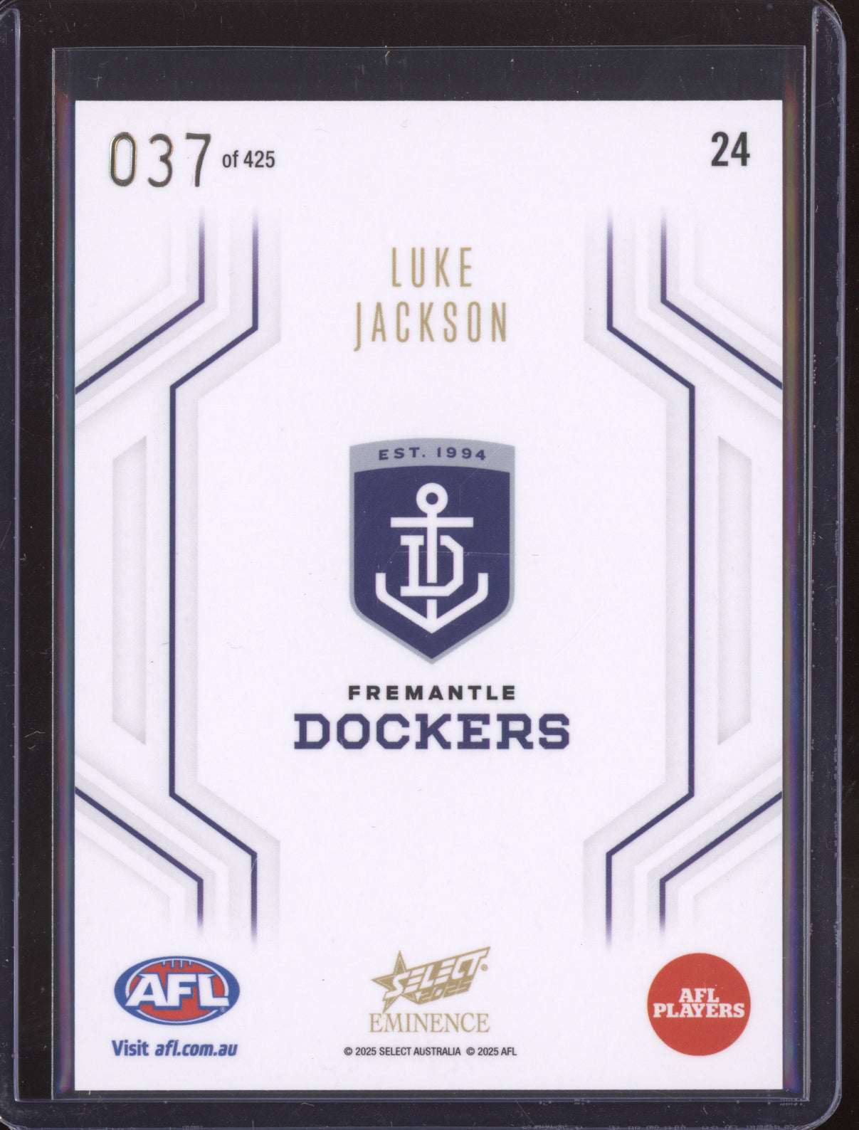 Luke Jackson 2025 Select Eminence Numbered 37/425