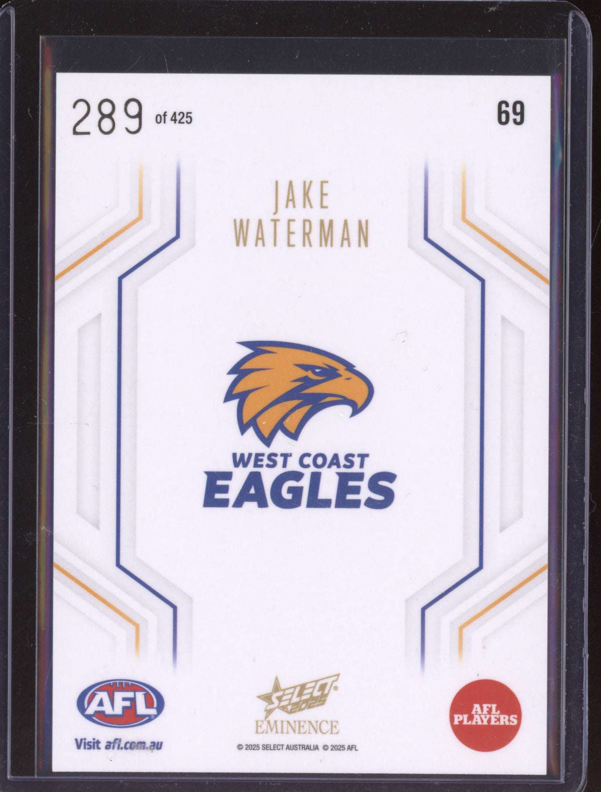 Jake Waterman 2025 Select Eminence Numbered 289/425