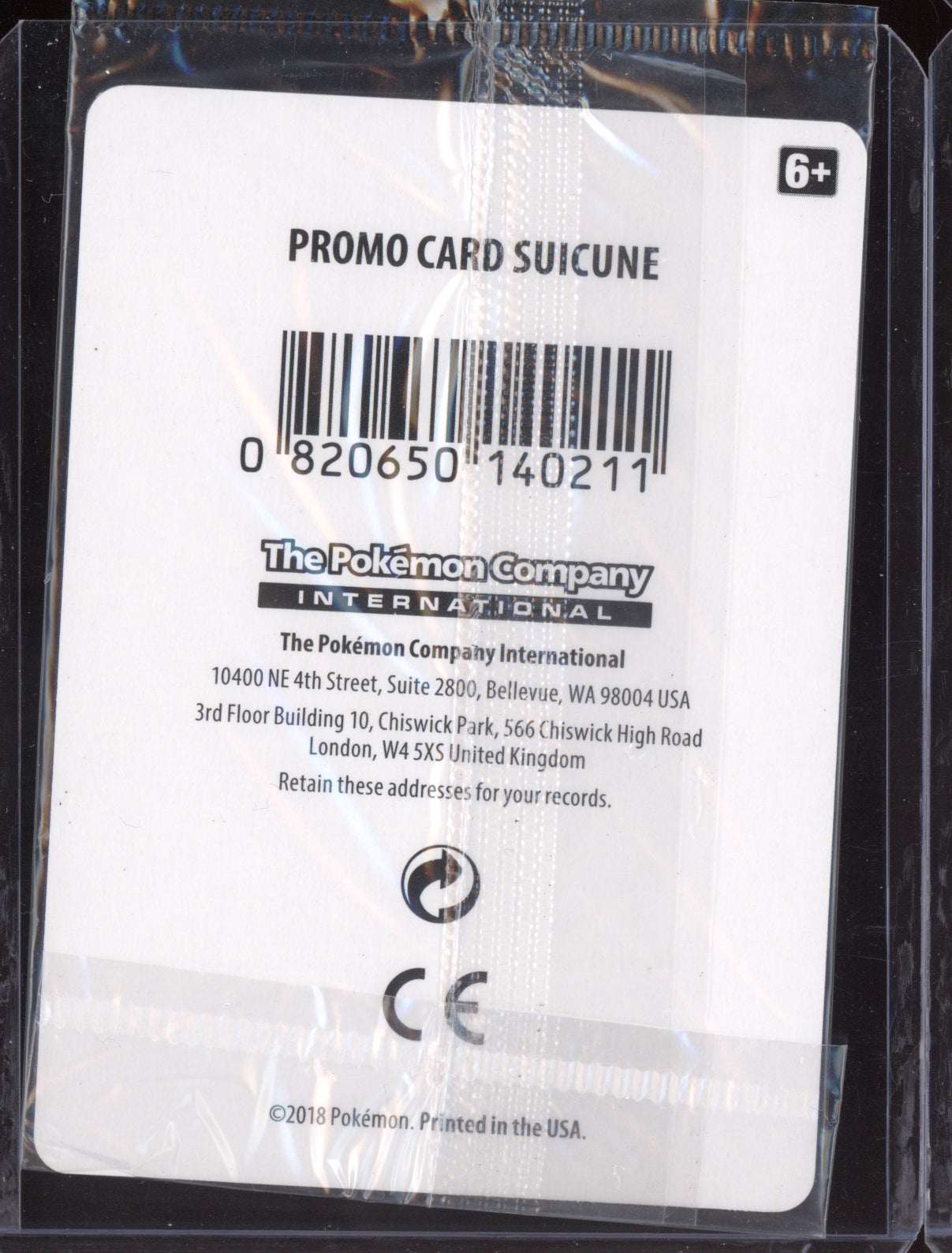 Suicune 2018 Pokemon Lost Thunder Cosmos Sealed 059