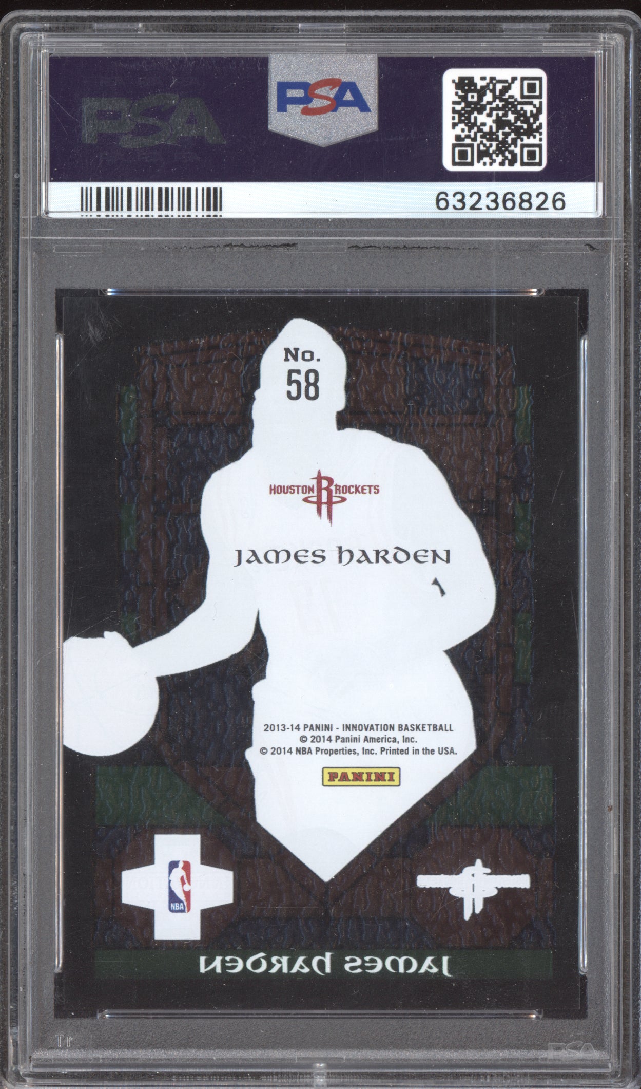 James Harden 2013-14 Panini Innovation Stained Glass PSA 9