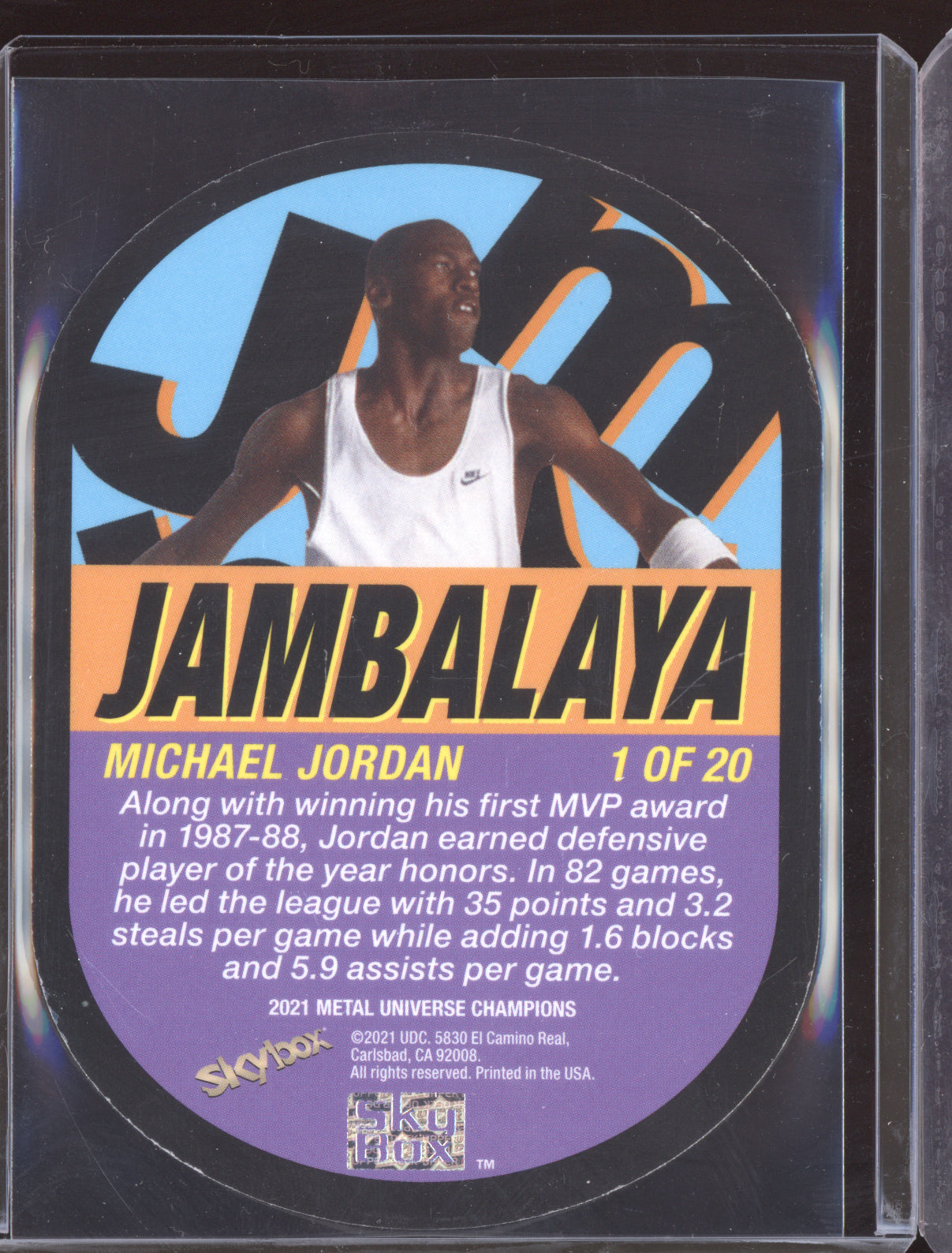 Michael Jordan 2021 Skybox Metal Universe Jambalaya