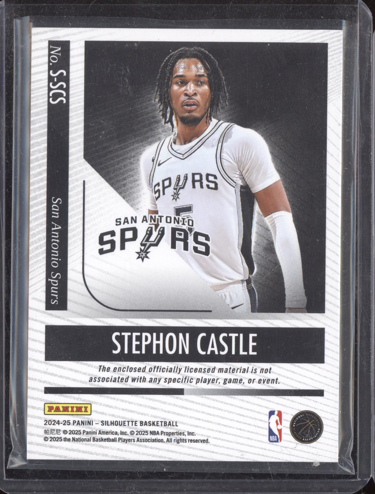 Stephon Castle 2024-25 Panini Silhouette Patch RC 1/49