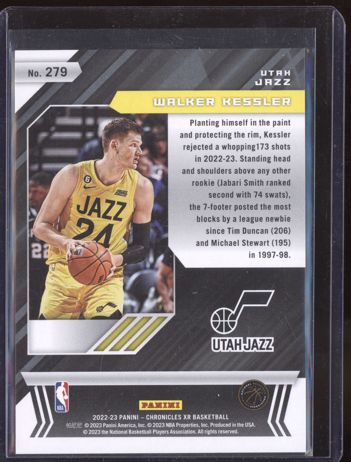 Walker Kessler 2022-23 Panini Chronicles Red RC 55/149