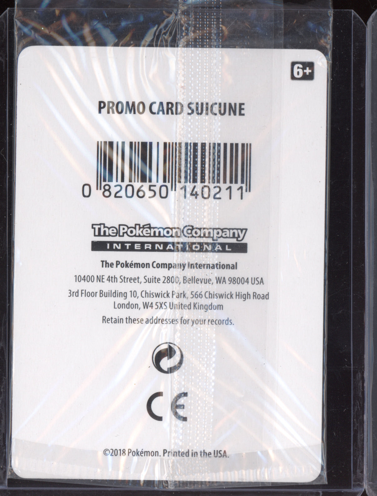 Suicune 2018 Pokemon Lost Thunder Cosmos Sealed 059