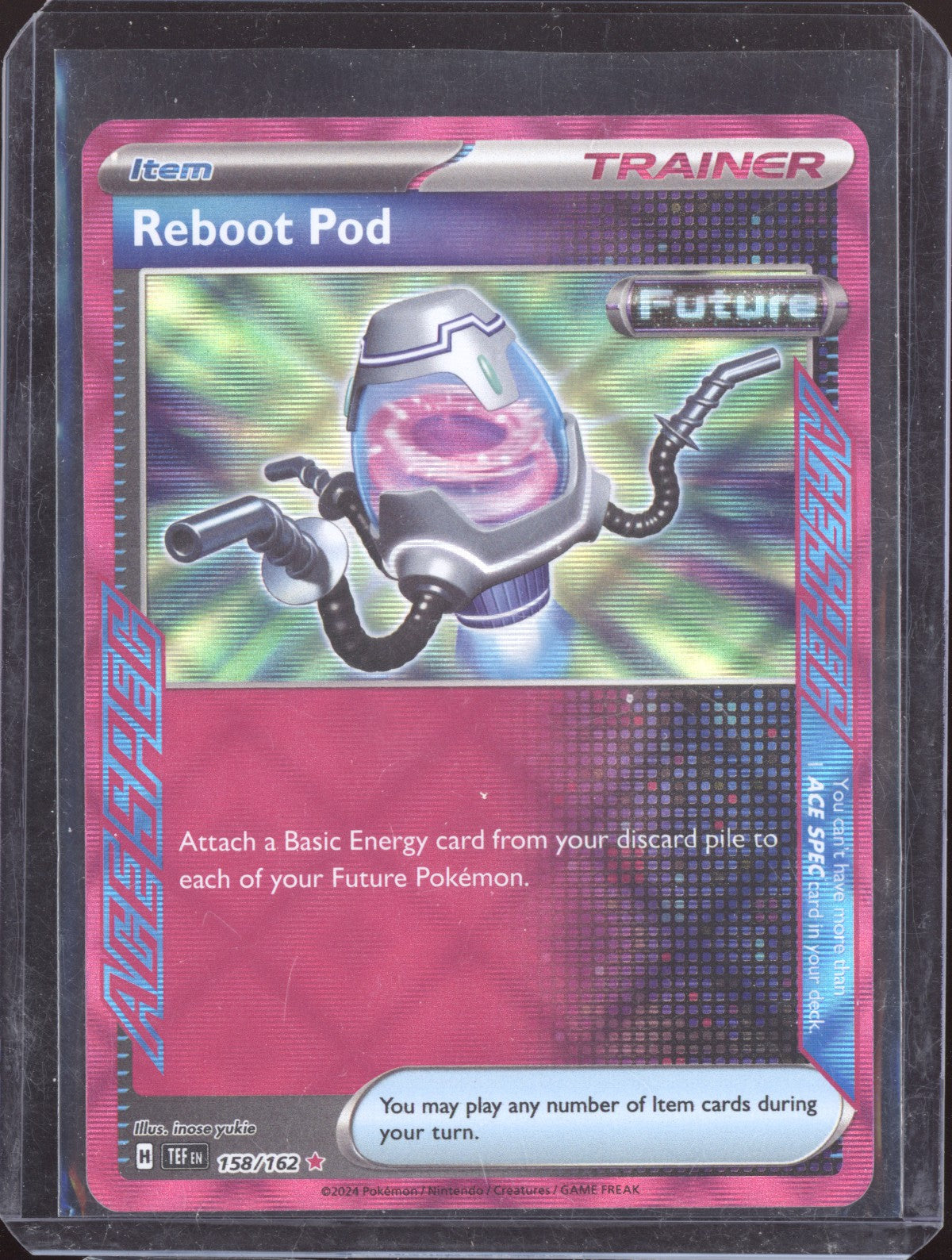Reboot Pod 2024 Pokemon Temporal Forces ACE SPEC Rare 158/162