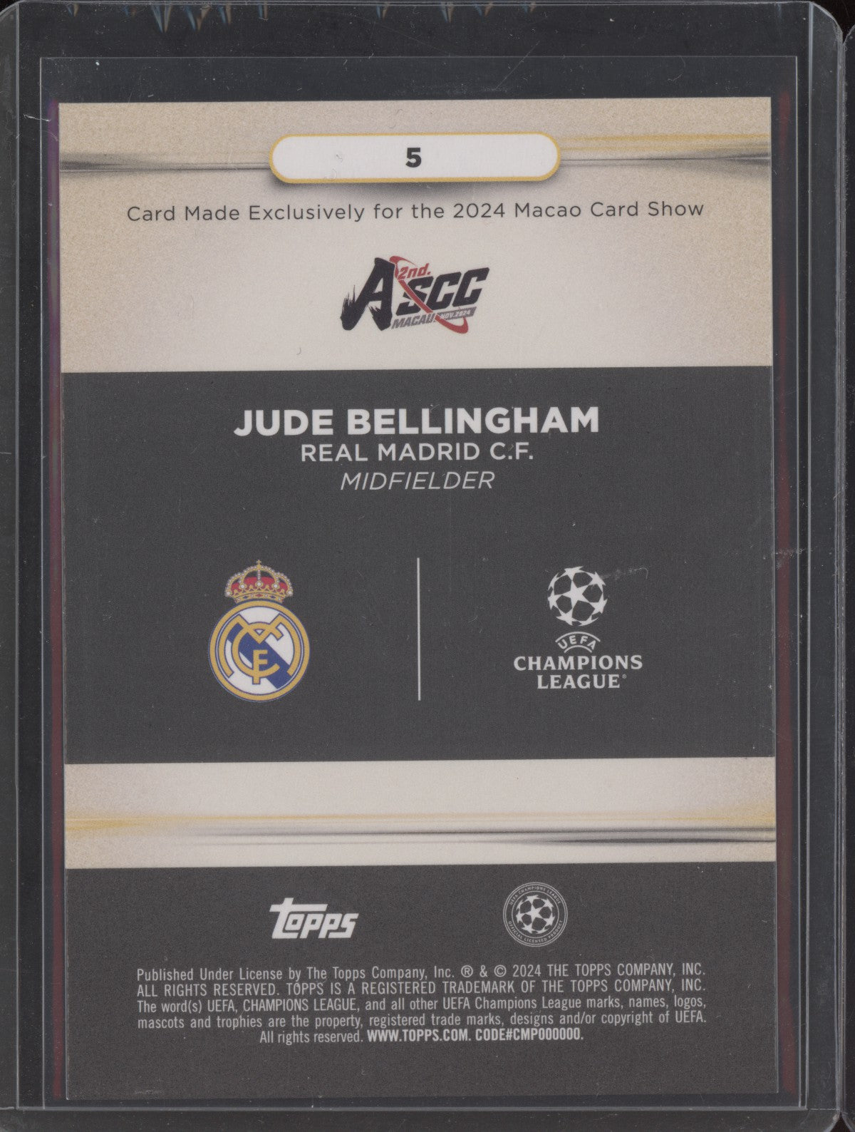Jude Bellingham 2024 Topps ASCC Orange 19/25