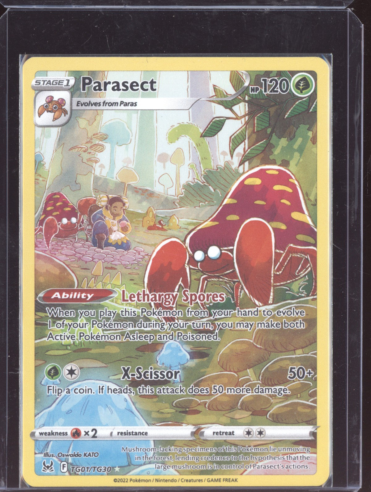 Parasect 2022 Pokemon Lost Origin Trainer Gallery Holo Rare TG01/TG30