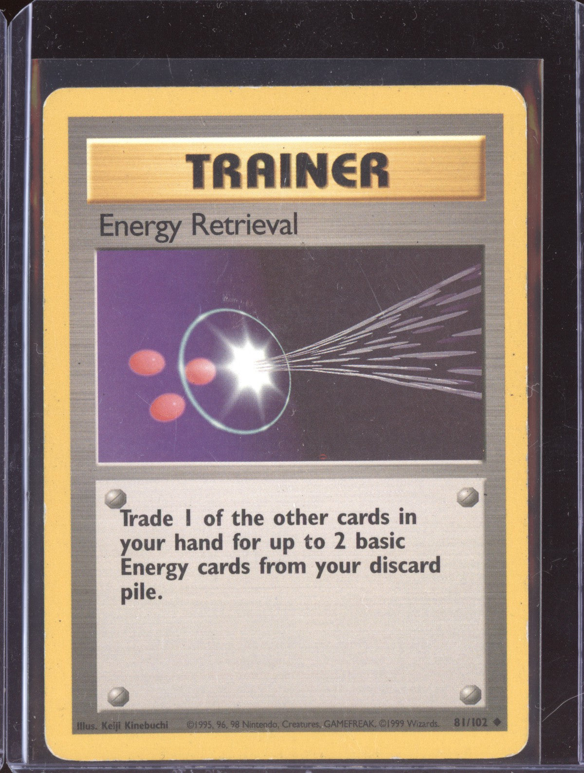 Energy Retrieval 1999 Pokemon Base Set Uncommon 81/102