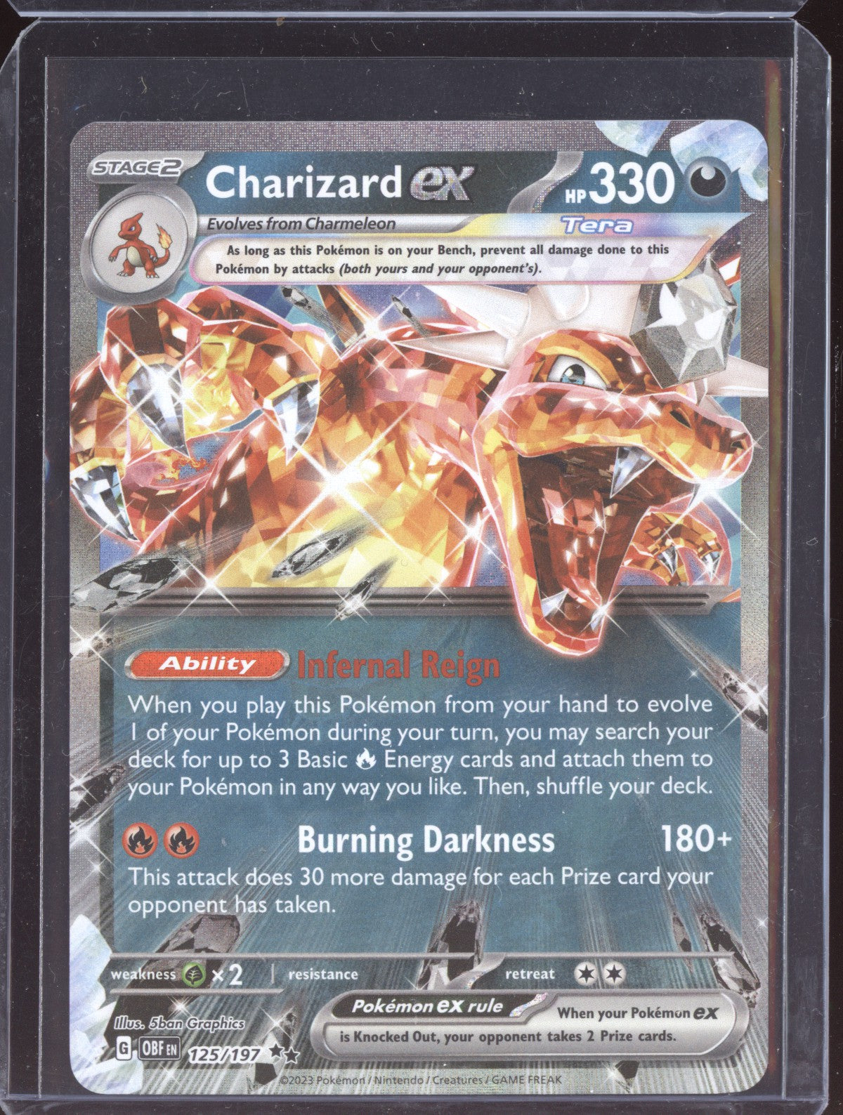 Charizard ex 2024 Pokemon Paldean Fates Double Rare 125/197