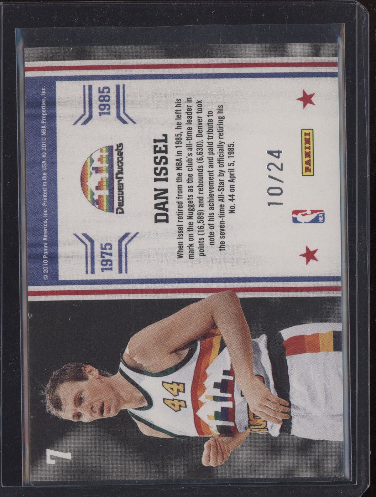 Dan Issel 2010-11 Panini Limited Retired Numbers Gold Spotlight 10/24