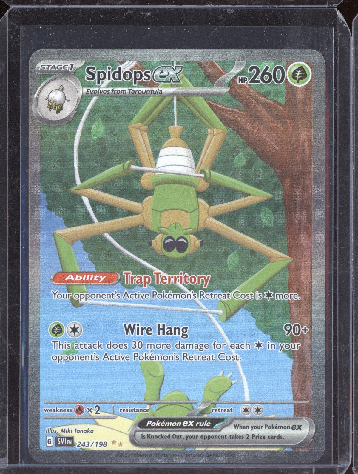 Spidops ex 2023 Pokemon Scarlet & Violet Special Illustration Rare 243/198
