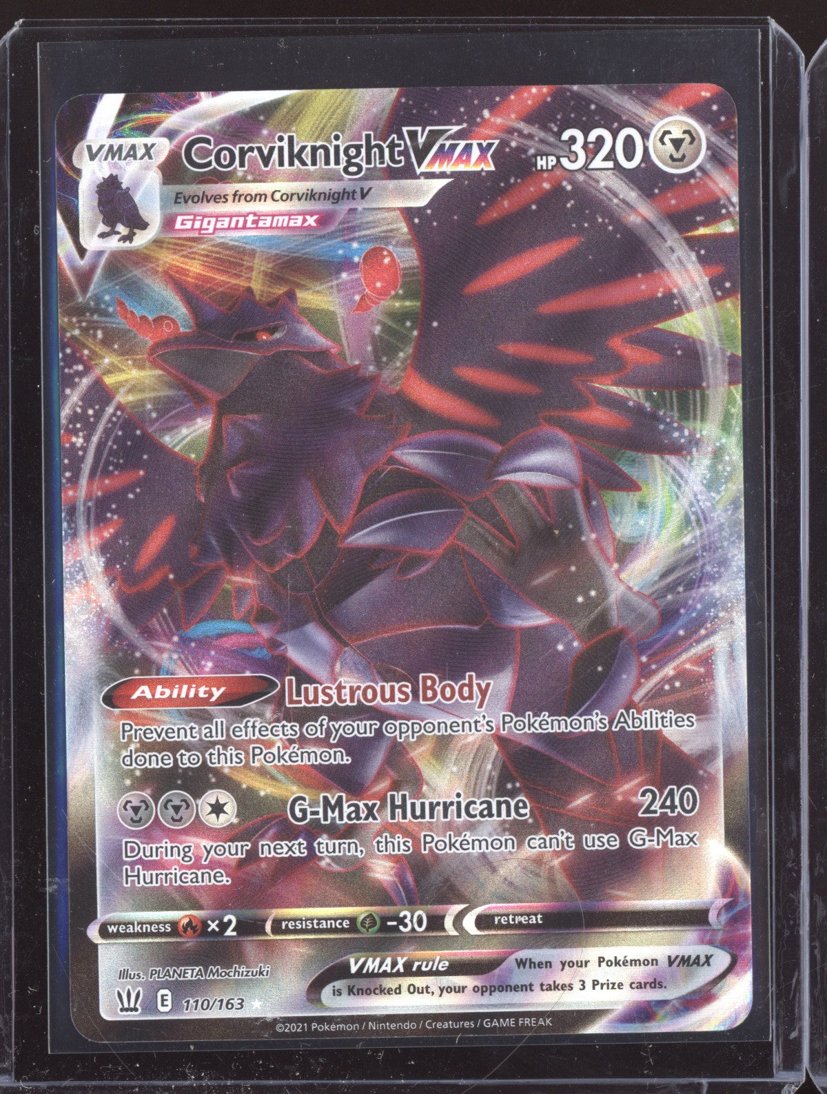 Corviknight VMAX 2021 Pokemon Battle Styles Holo Rare VMAX 110/163