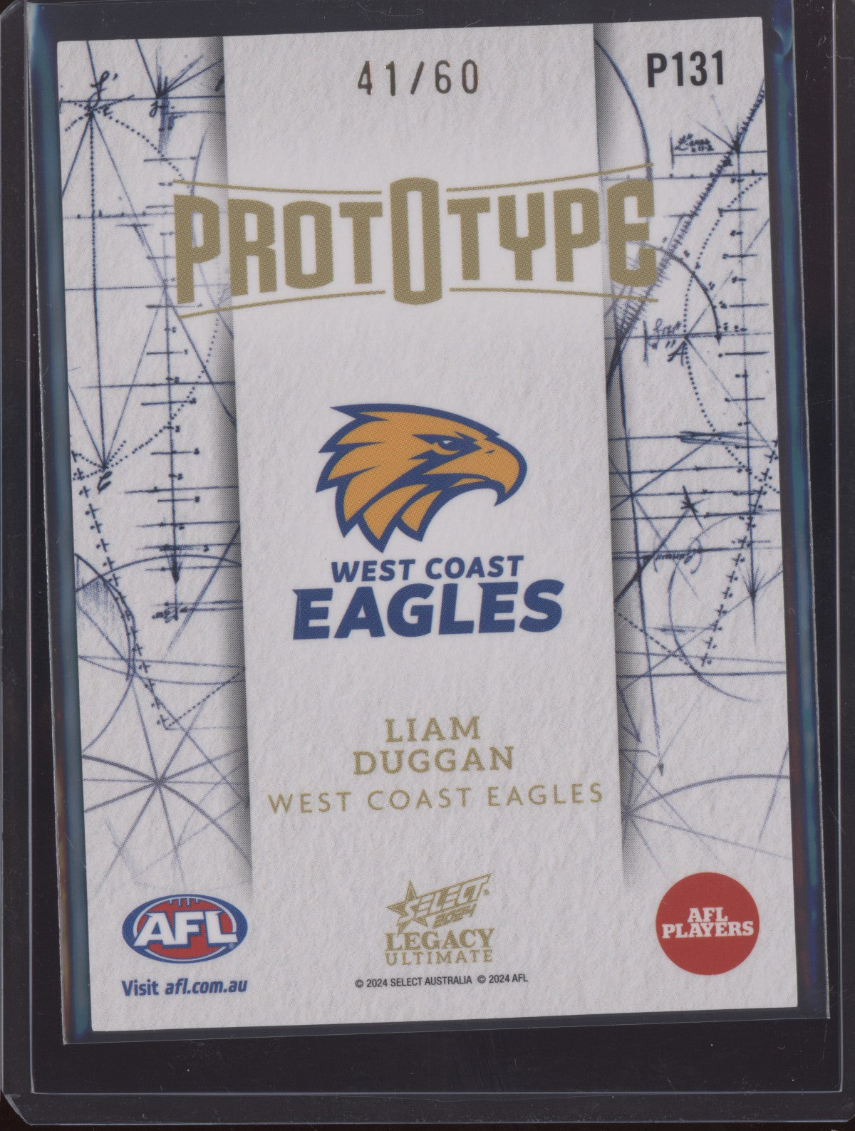 Liam Duggan 2024 Select Legacy Ultimate Prototype 41/60
