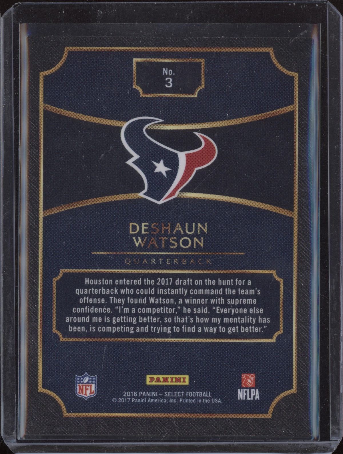 Deshaun Watson 2016 Panini Select XRC RC