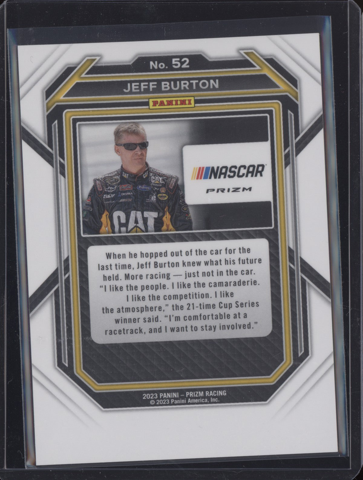 Jeff Burton 2023 Panini Prizm Racing Reactive Orange