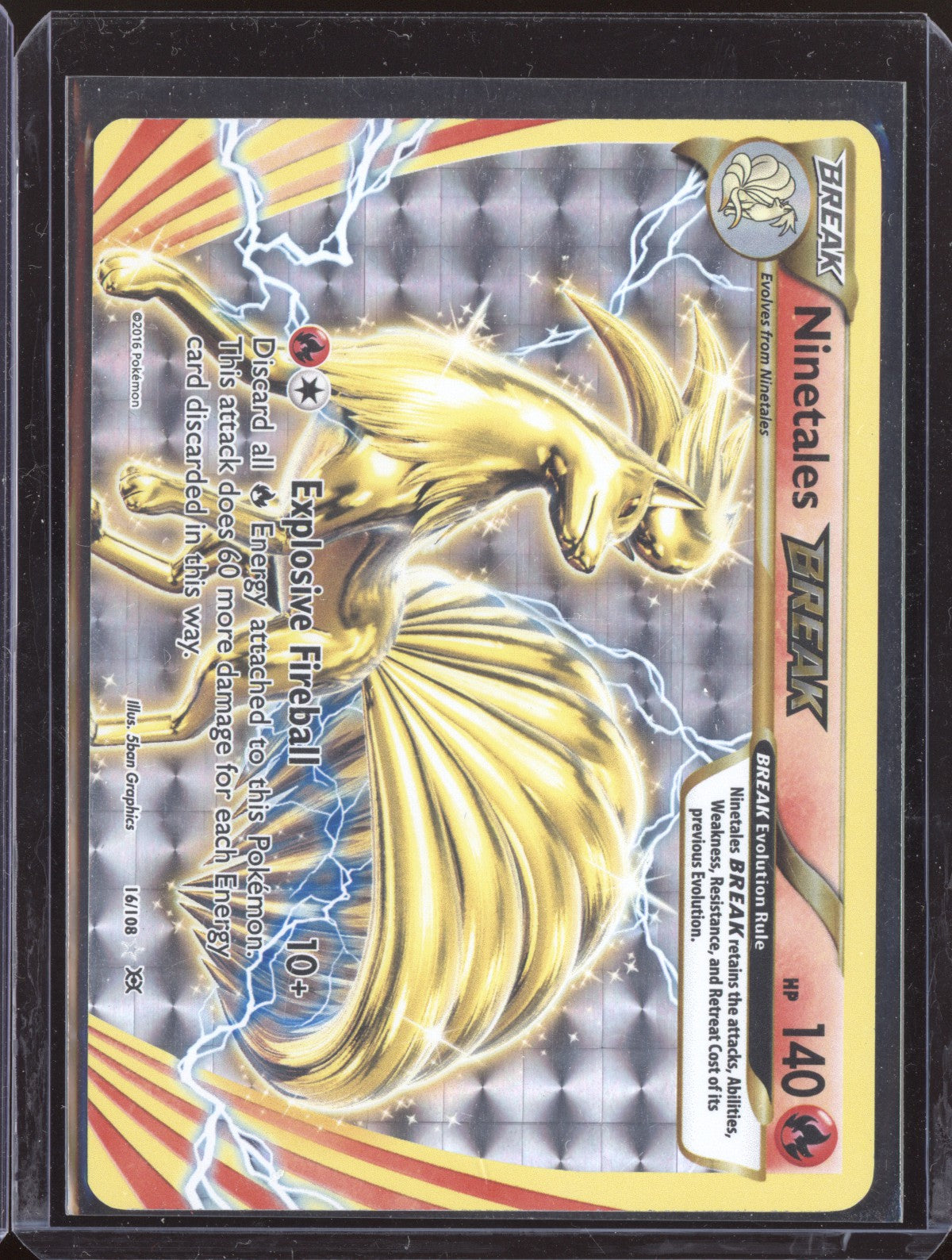 pokemon cards ninetales break Pokemon Ninetales 16/108 Break