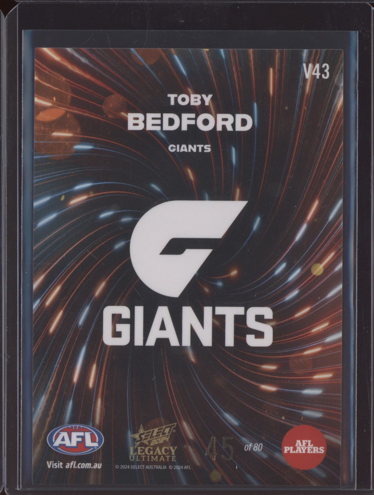 Toby Bedford 2024 Select Legacy Ultimate Vortex 45/80