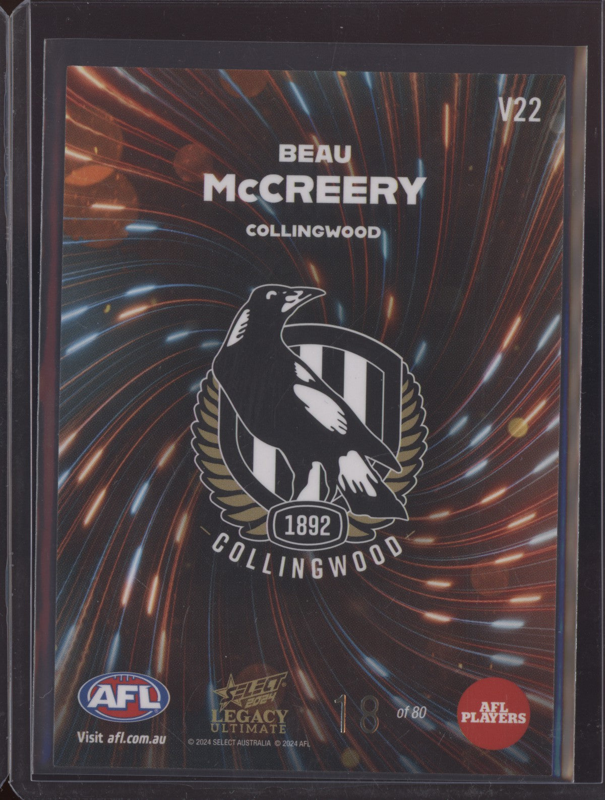 Beau McCreery 2024 Select Legacy Ultimate Vortex 18/80