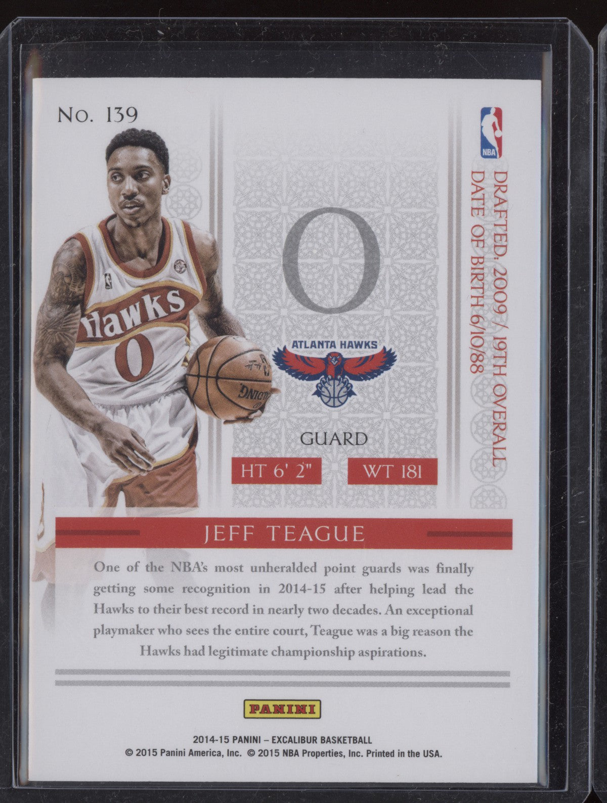 Jeff Teague 2014-15 Panini Excalibur Gold 1/10