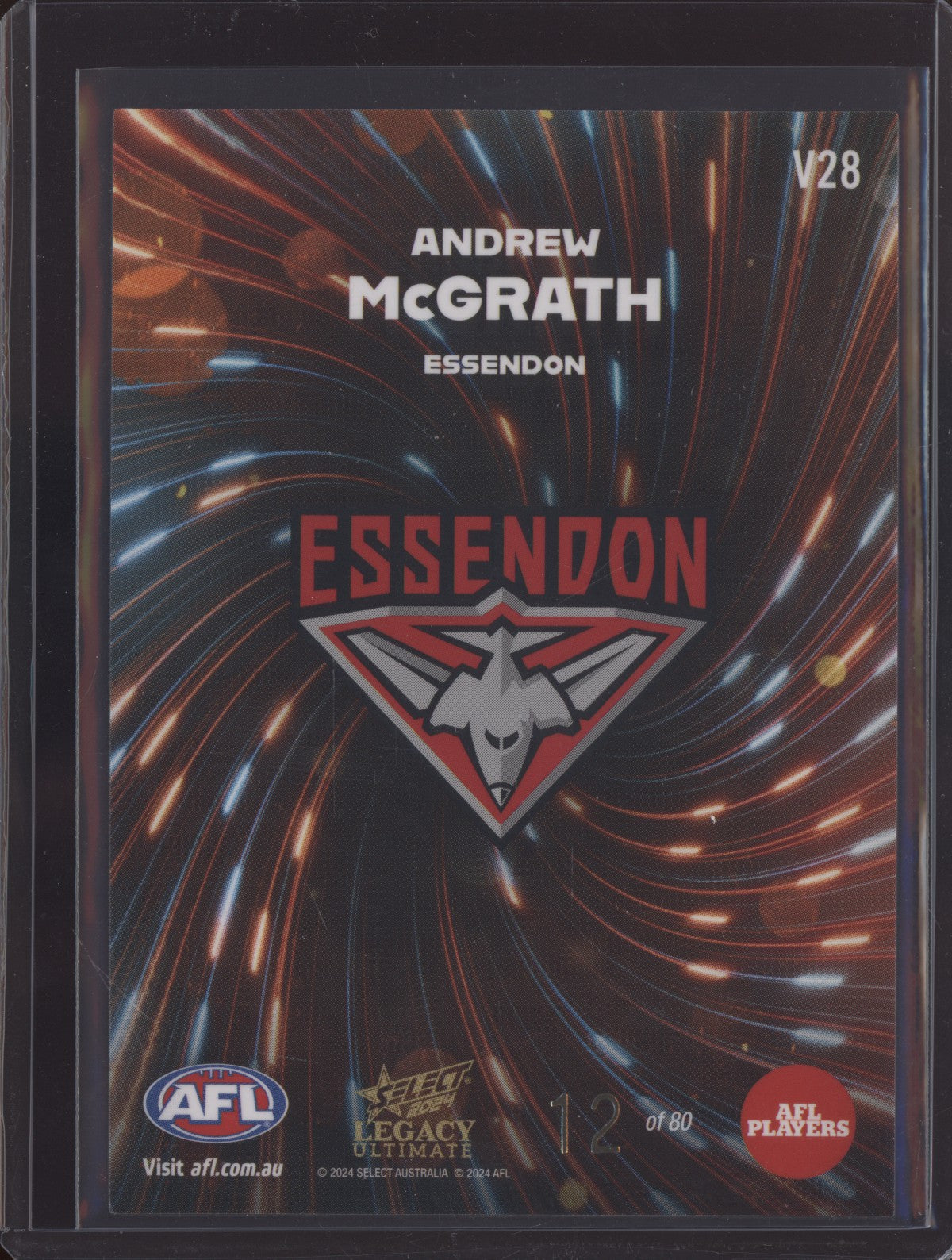 Andrew McGrath 2024 Select Legacy Ultimate Vortex 12/80