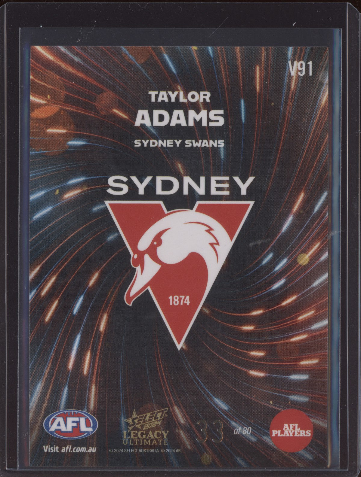 Taylor Adams 2024 Select Legacy Ultimate Vortex 33/80