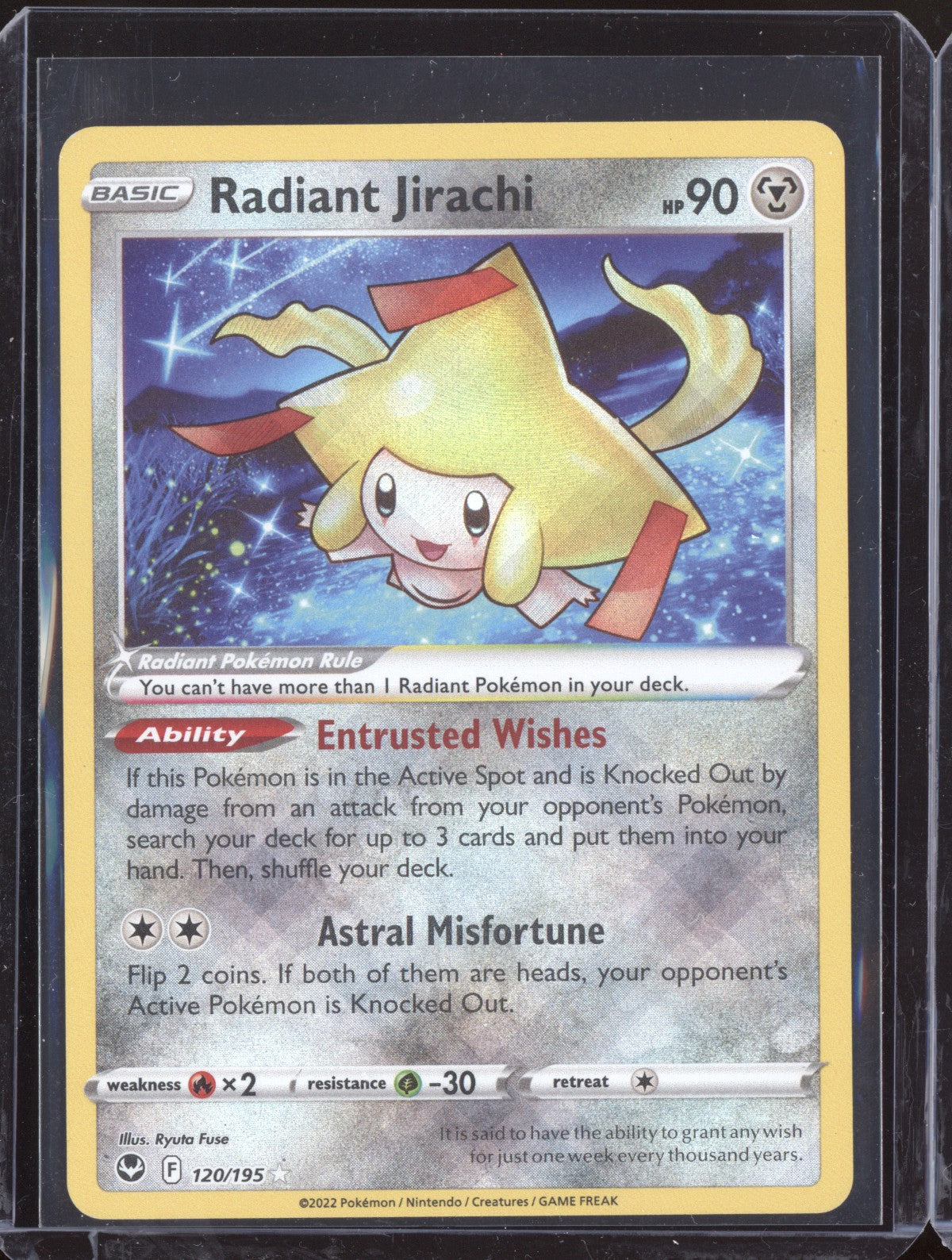Radiant Jirachi 2022 Pokemon Silver Tempest Radiant Rare 120/195