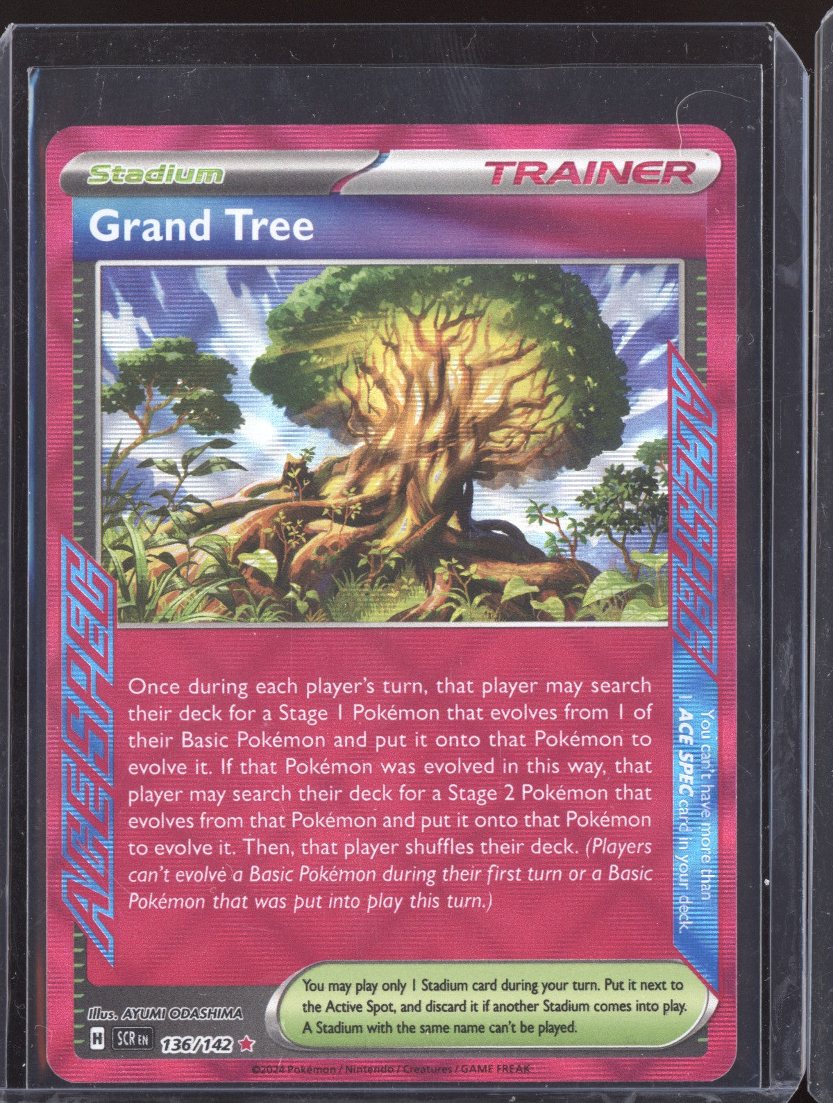 Grand Tree 2024 Pokemon Stellar Crown ACE SPEC Rare 136/142