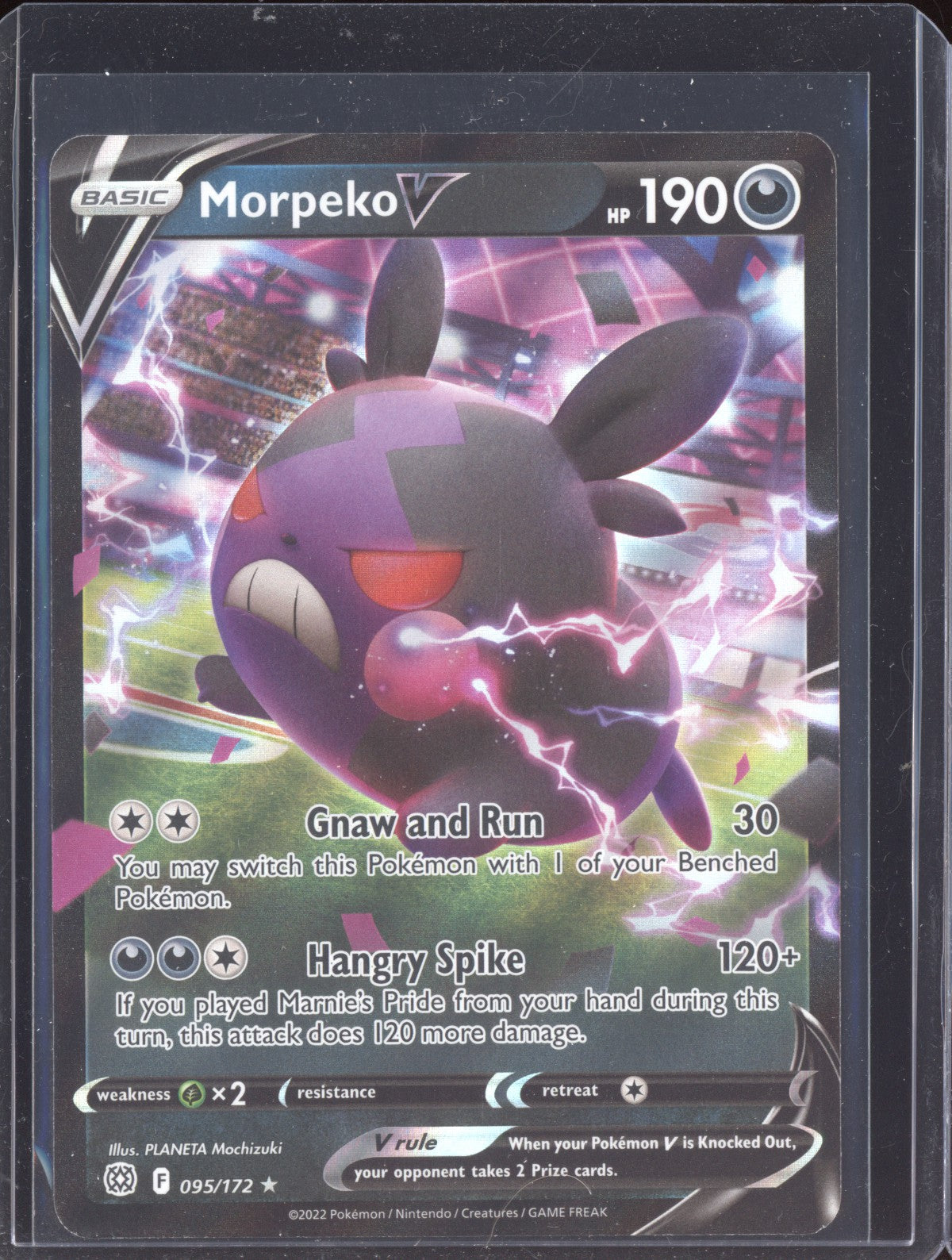 Morpeko V 2022 Pokemon Brilliant Stars Holo Rare V 095/172