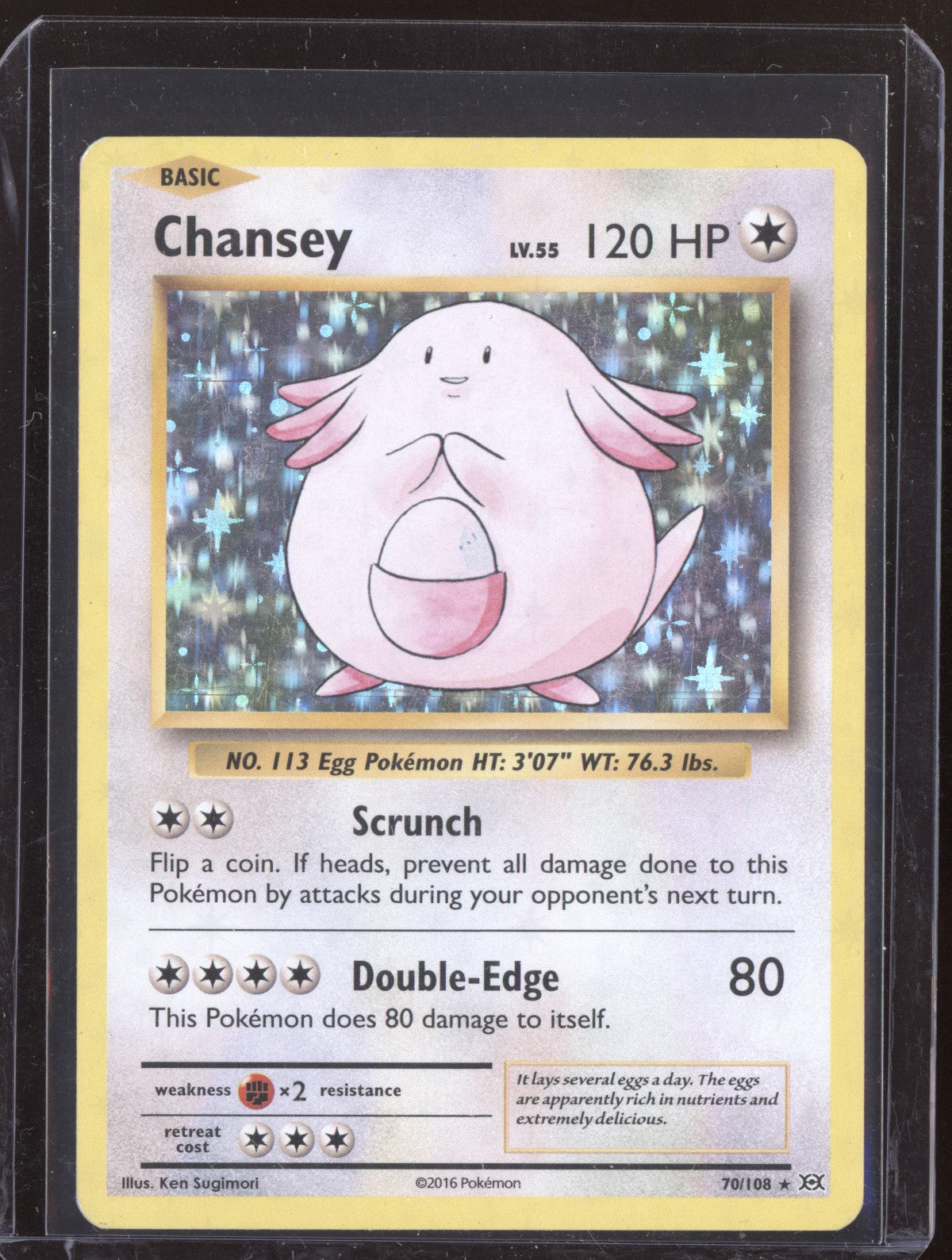Chansey 2016 Pokemon XY Evolutions Holo 70/108