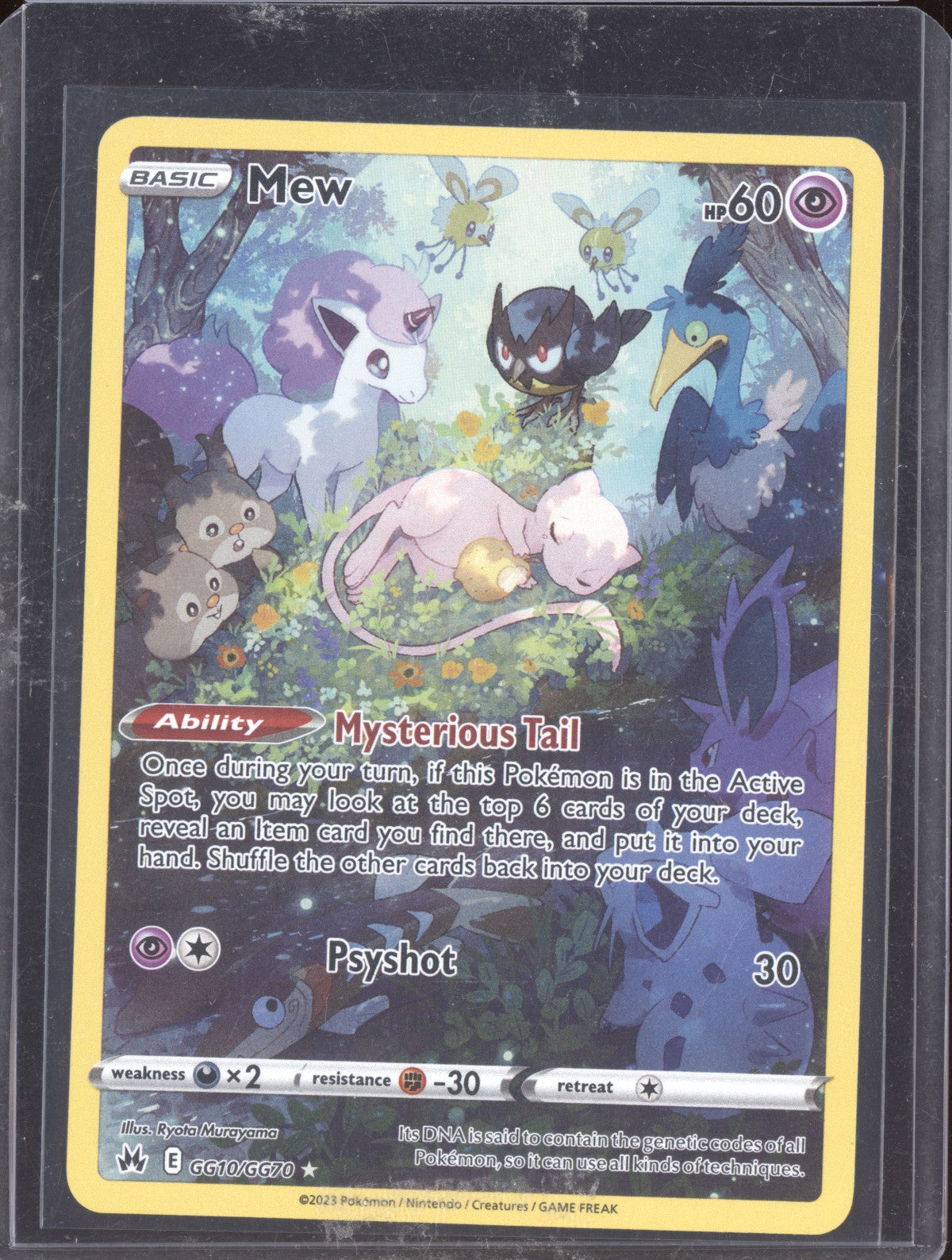 Mew 2023 Pokemon Crown Zenith Trainer Gallery Holo Rare GG10/GG70