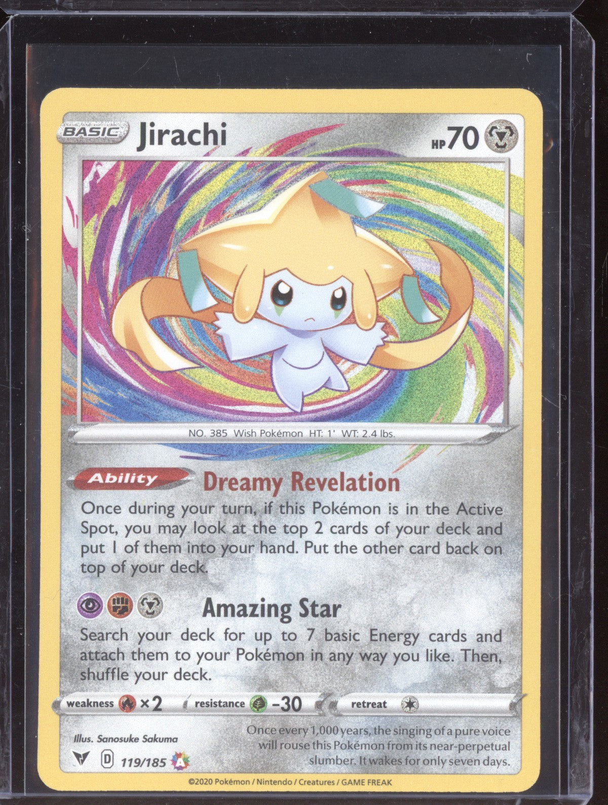 Jirachi 2020 Pokemon Vivid Voltage Amazing Rare 119/185