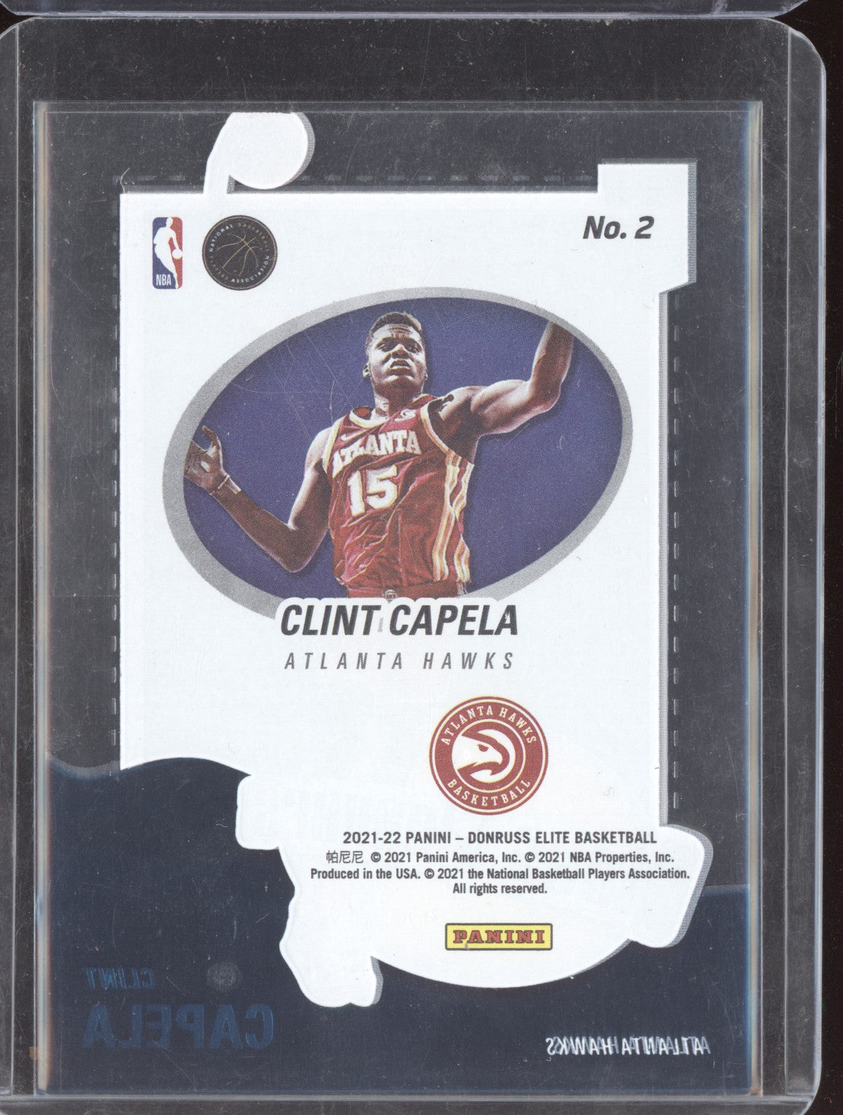 Clint Capela 2021-22 Panini Donruss Elite Glass Cleaners Gold 7/10