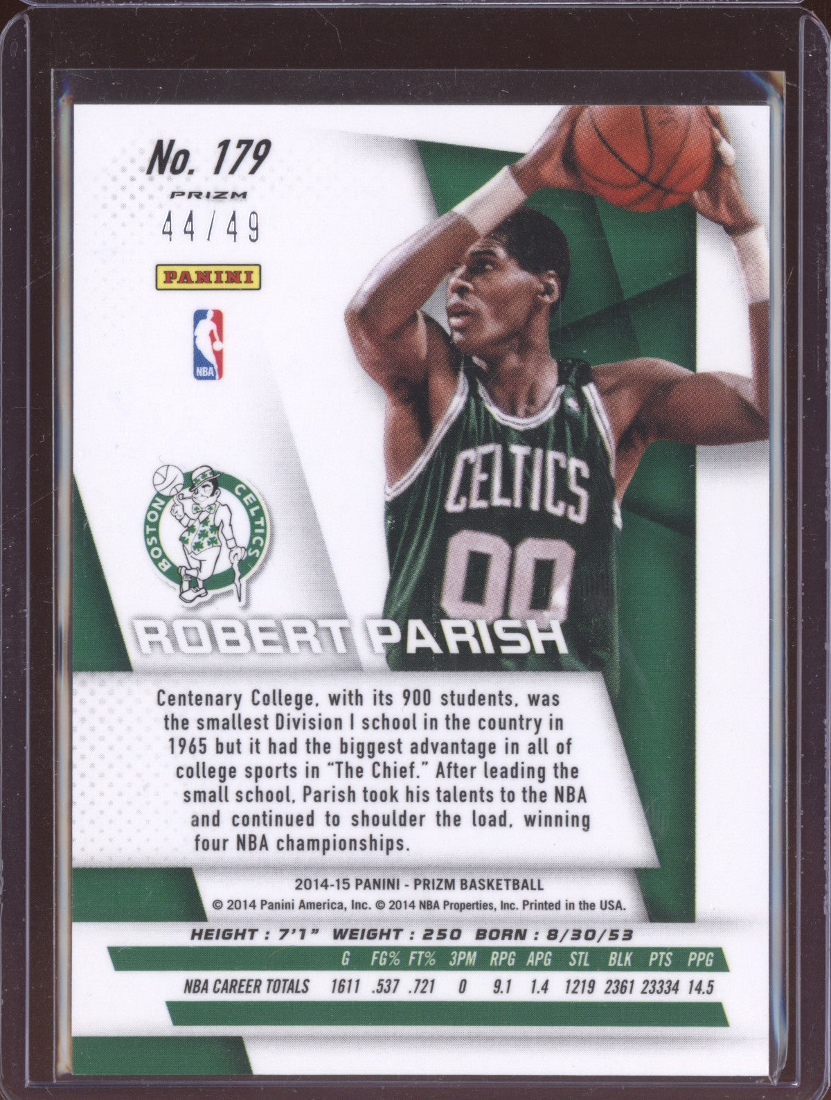 Robert Parish 2014-15 Panini Prizm Red 44/49