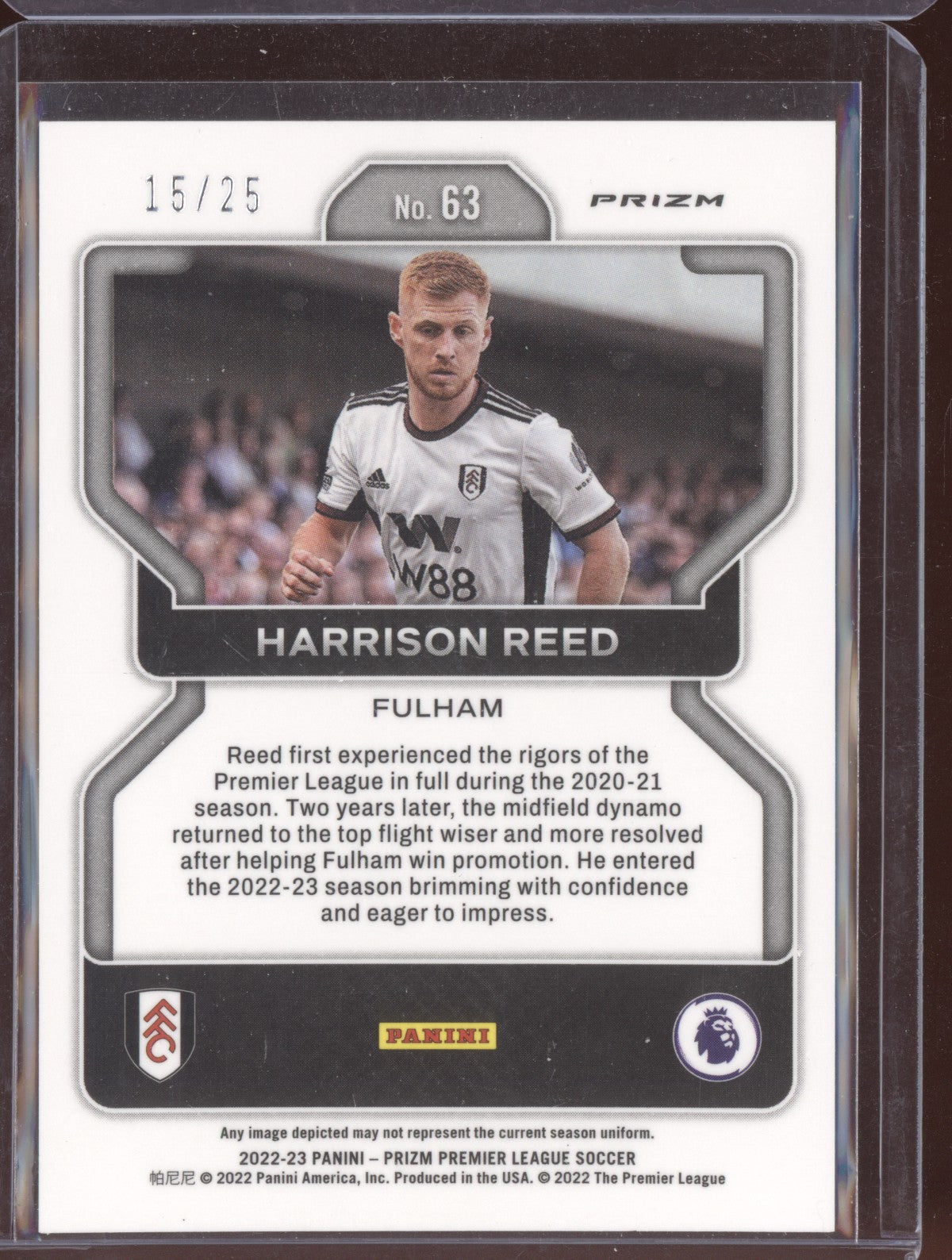 Harrison Reed 2022-23 Panini Prizm Premier League Breakaway Purple 15/25