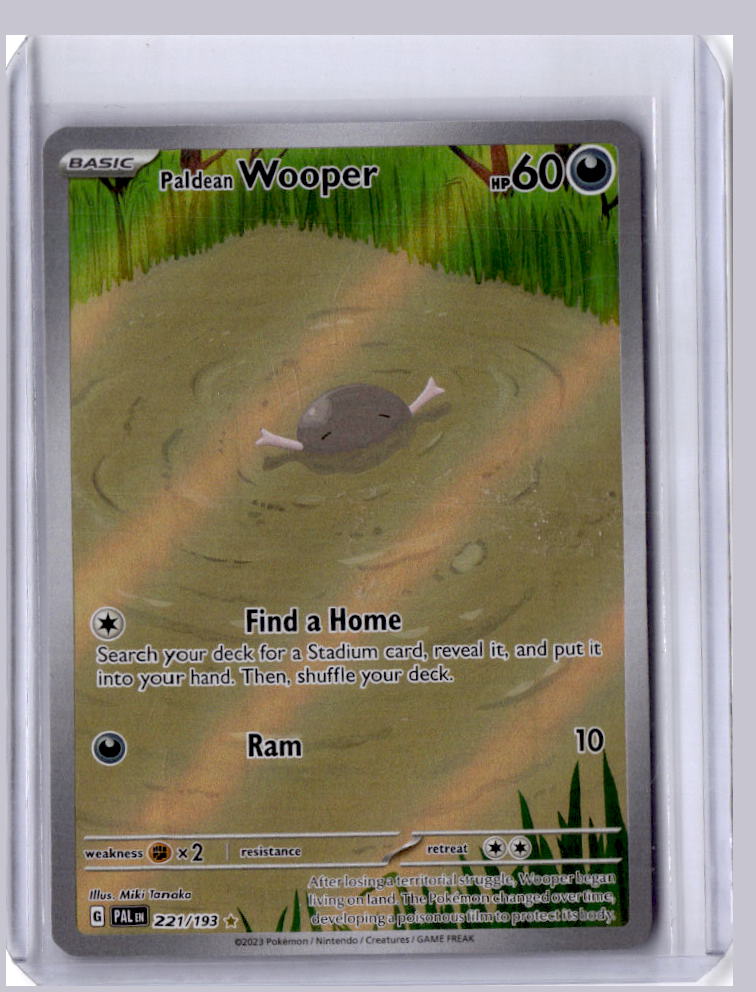 Paldean Wooper 2023 Paldean Fates 221/193 Art Rare