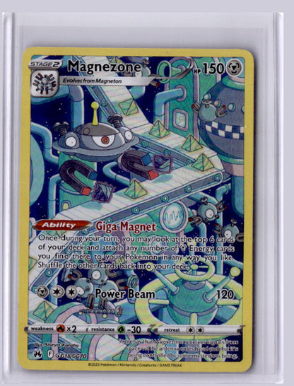 Magnezone 2023 Pokemon Crown Zenith Trainer Gallery Holo Rare GG18/GG70