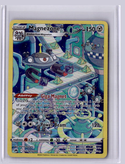 Magnezone 2023 Pokemon Crown Zenith Trainer Gallery Holo Rare GG18/GG70